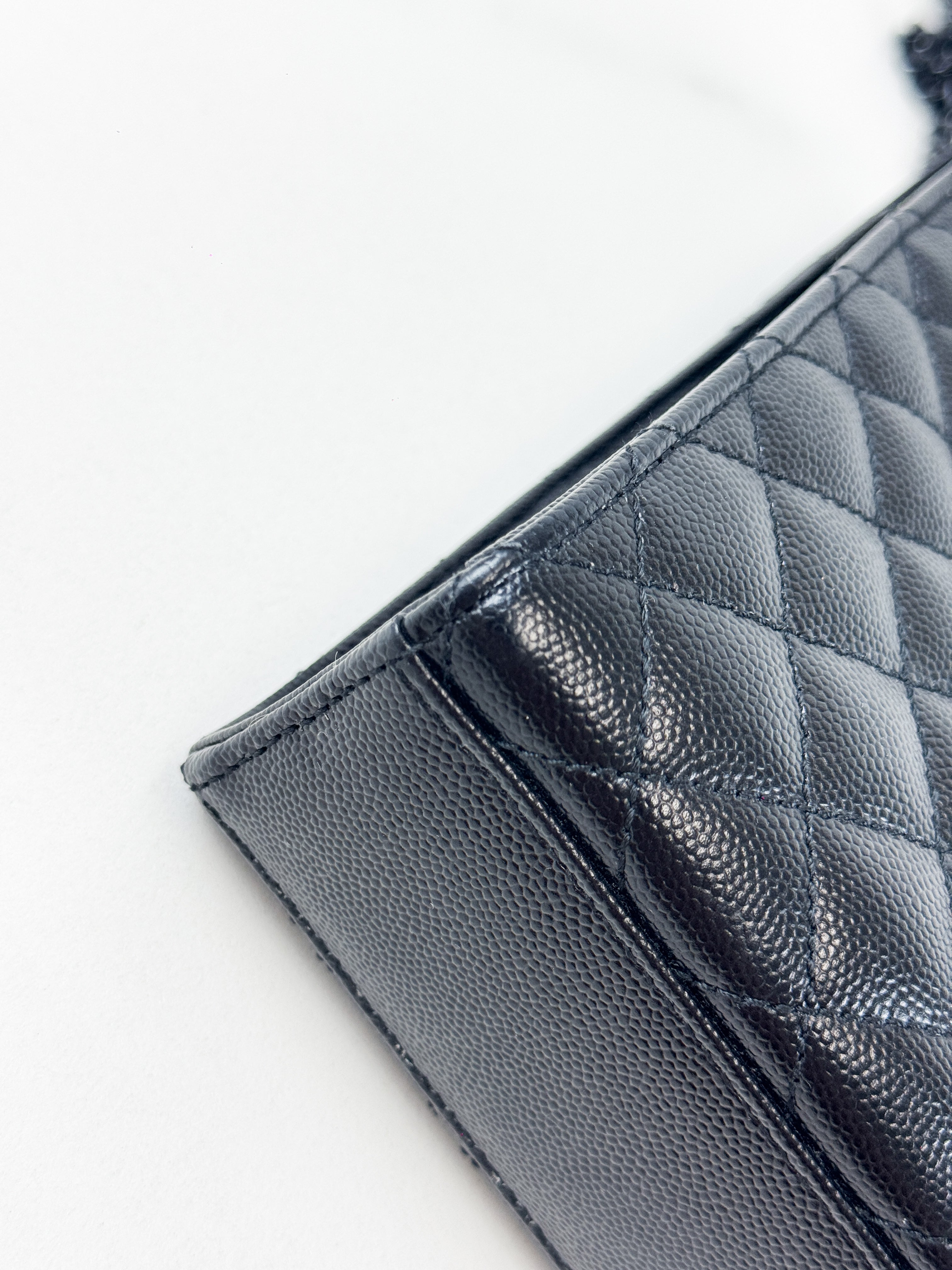 Saint Laurent Black Large Envelope Bag with Black Hardware