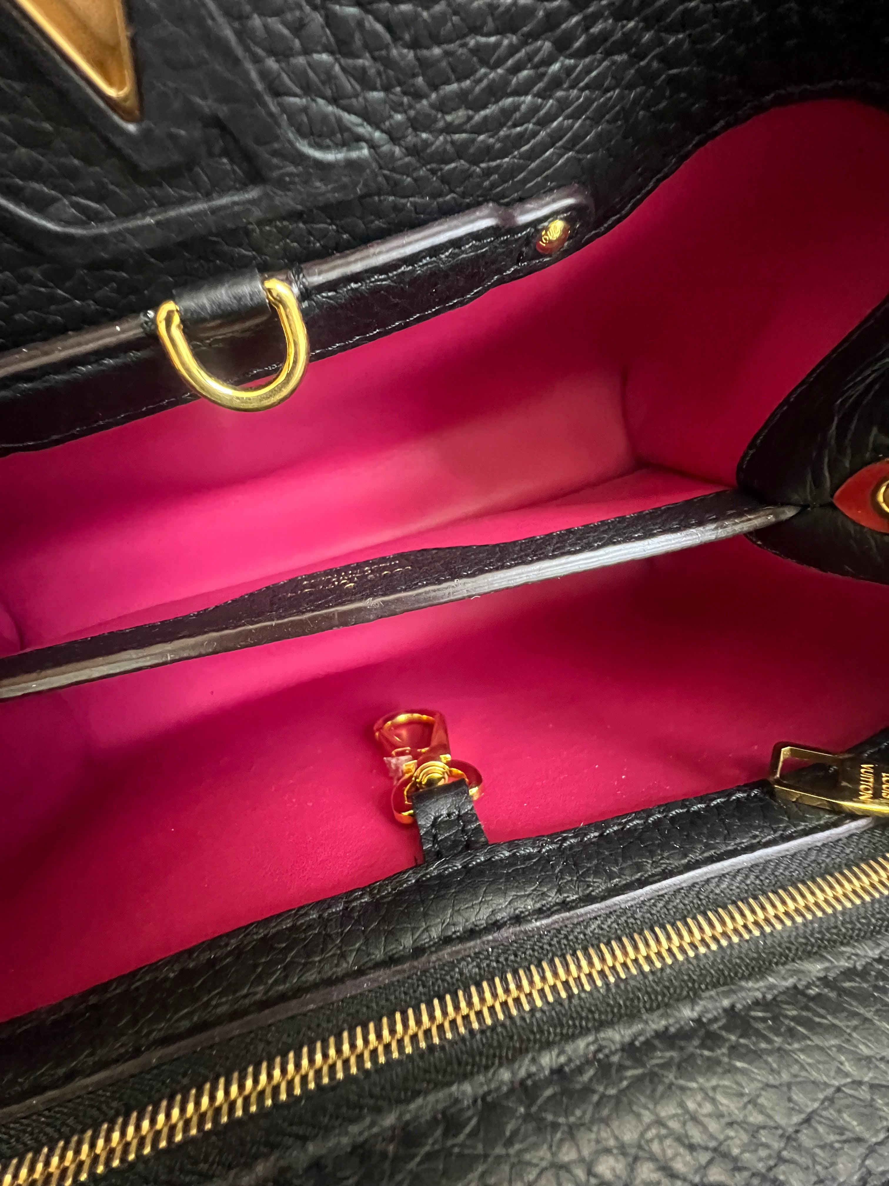 Louis Vuitton Black Capucines BB