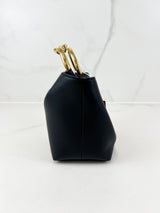 Valentino Garavani Black VLogo Small Top Handle Bag