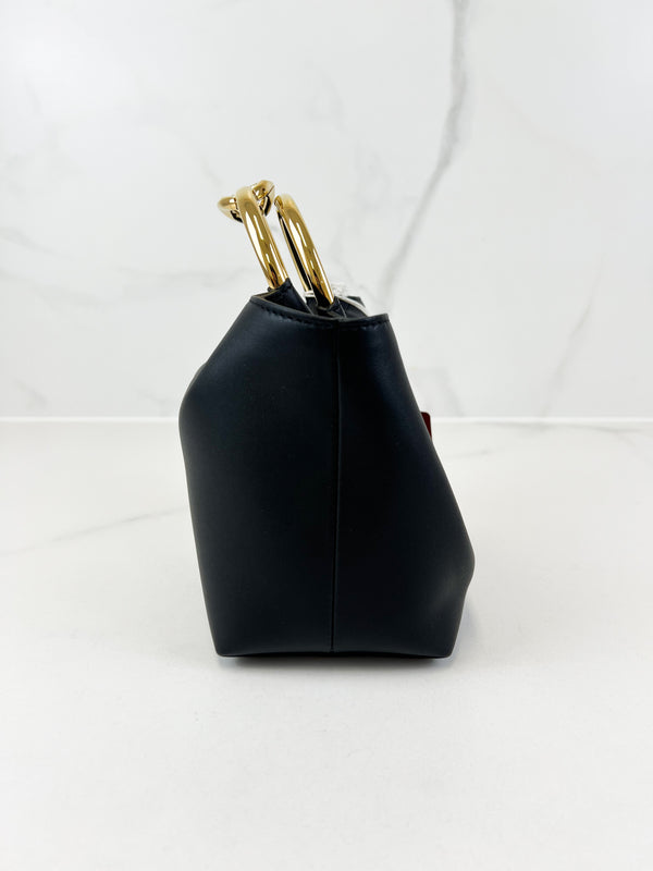 Valentino Garavani Black VLogo Small Top Handle Bag