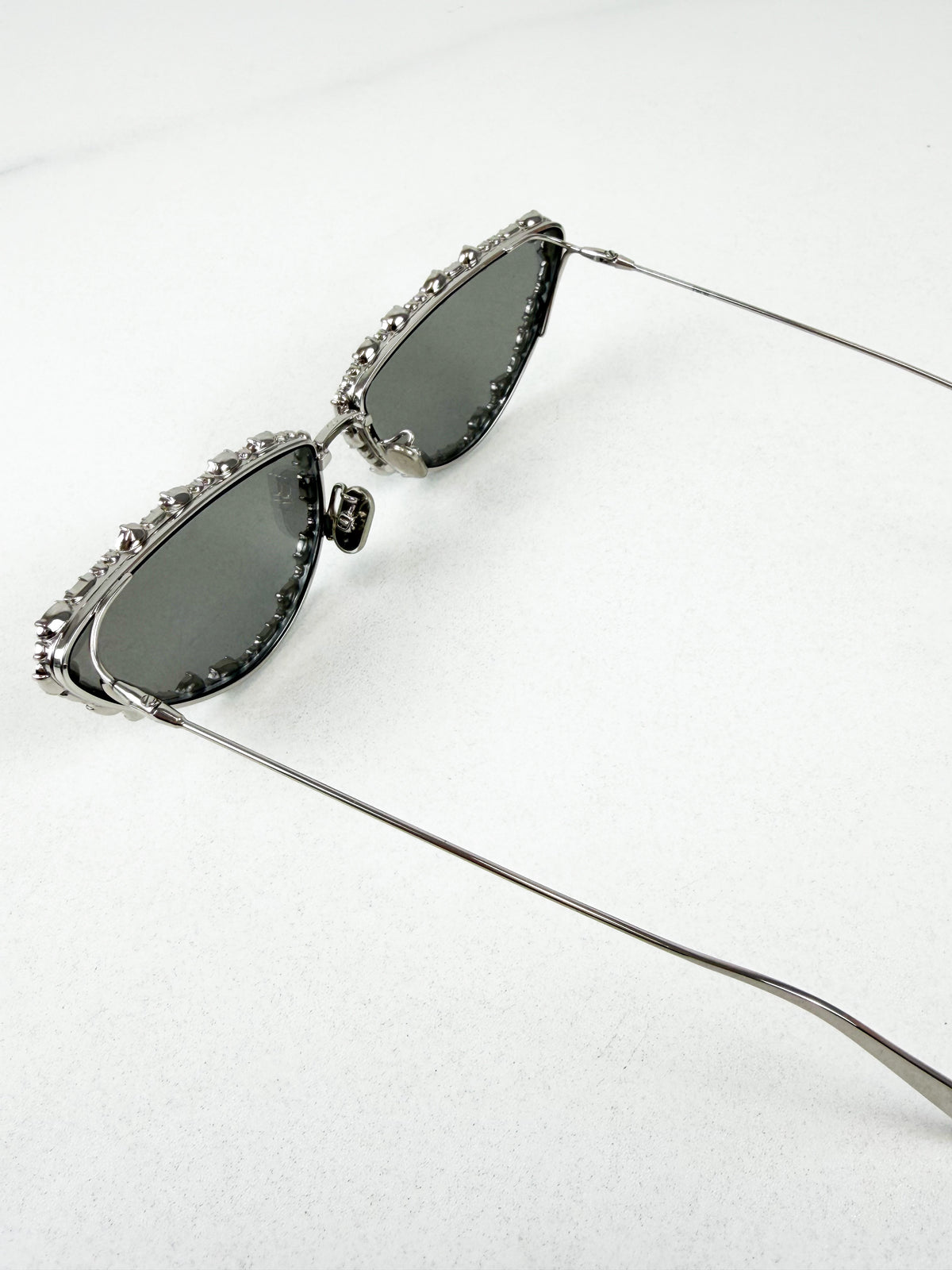 Christian Dior Silver Cat Eye with Crystals