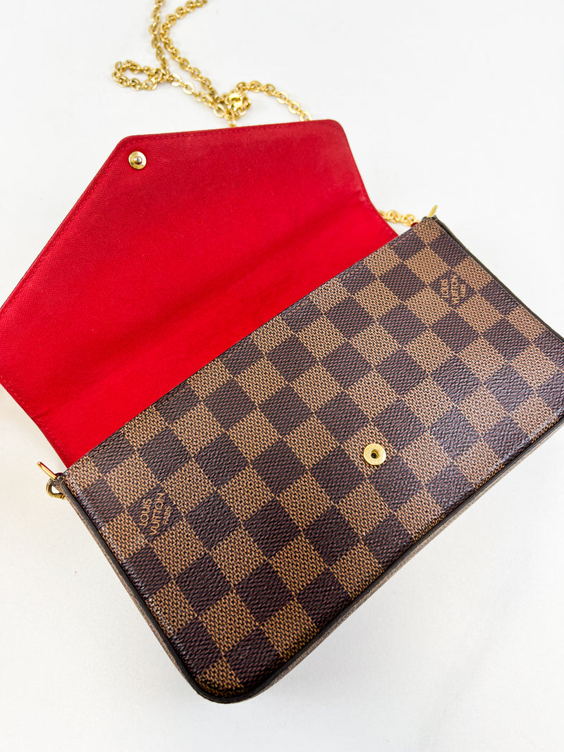 Louis Vuitton Felicie Pochette Damier Ebene