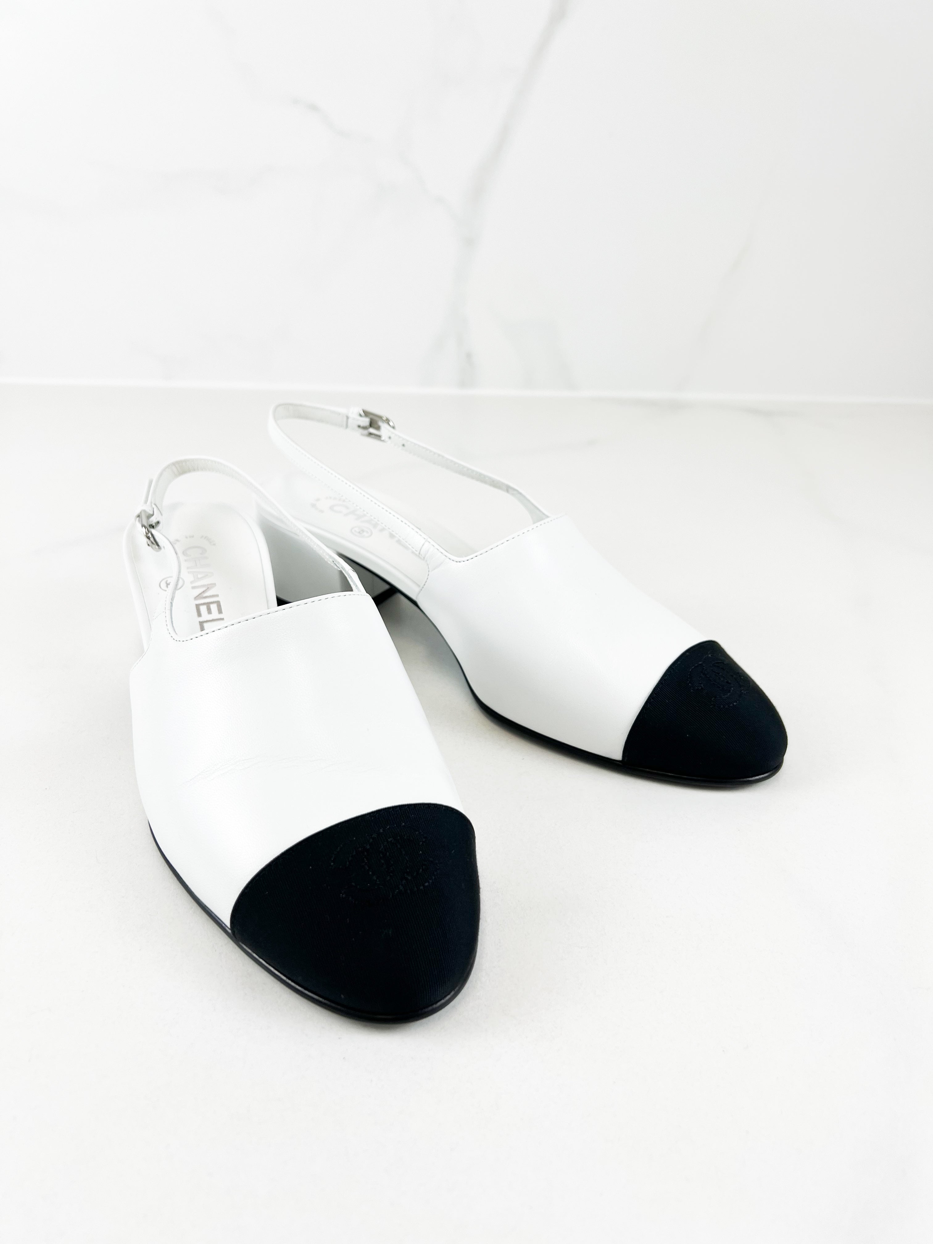 Chanel Lambskin Slingback Size 40.5C