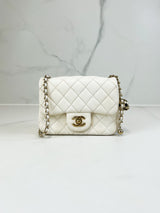 Chanel Mini Square Lambskin Shoulder Bag