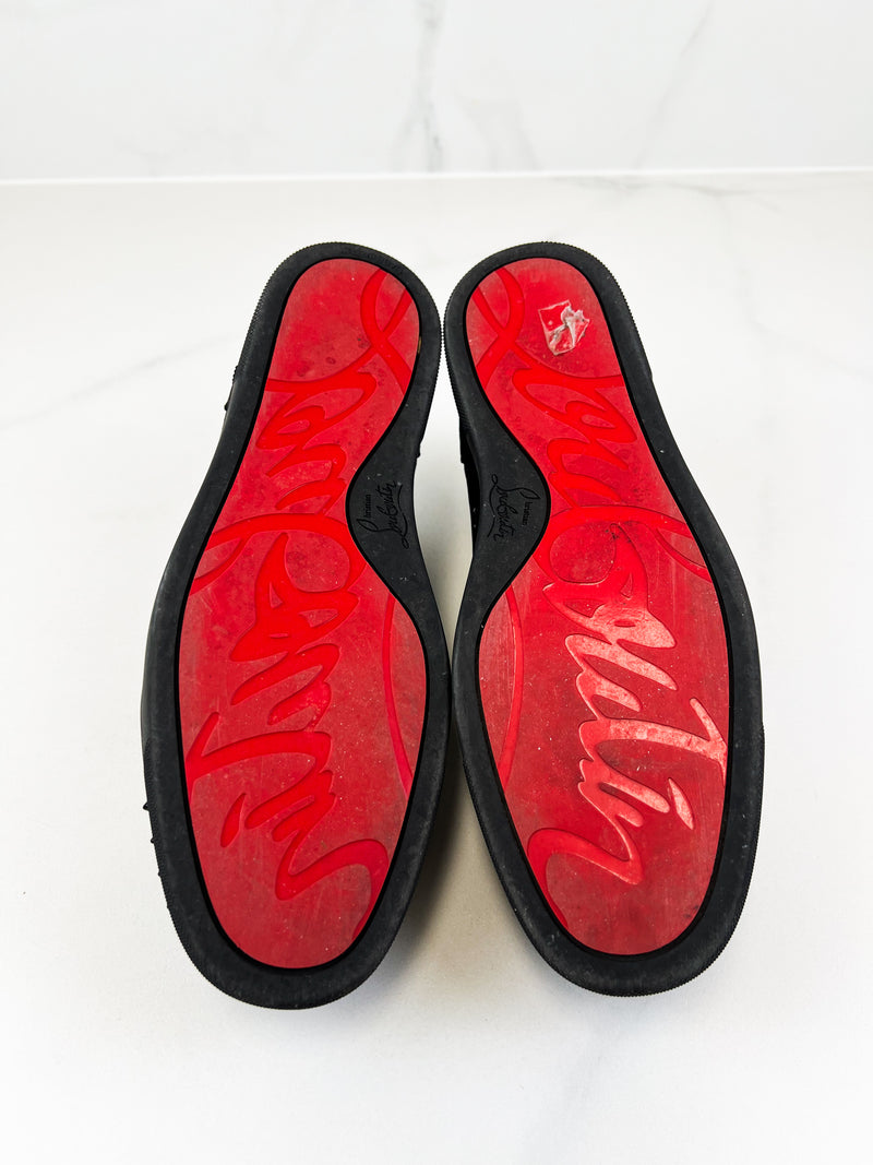 Christian Louboutin Men’s Louis Suede Studded Sneaker Size 43
