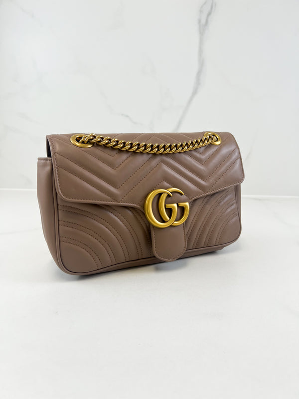 Gucci GG Marmont Matelasse Small Flap Shoulder Bag
