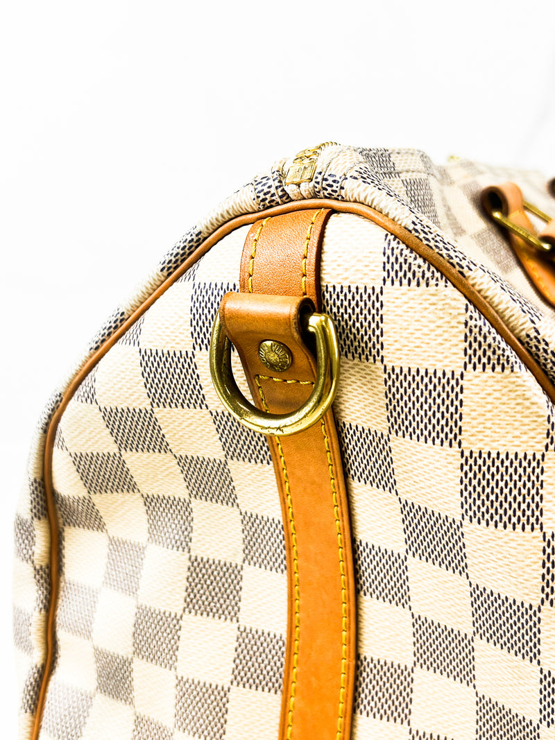 Louis Vuitton Speedy 35 Bandoulière Damier Azur Canvas