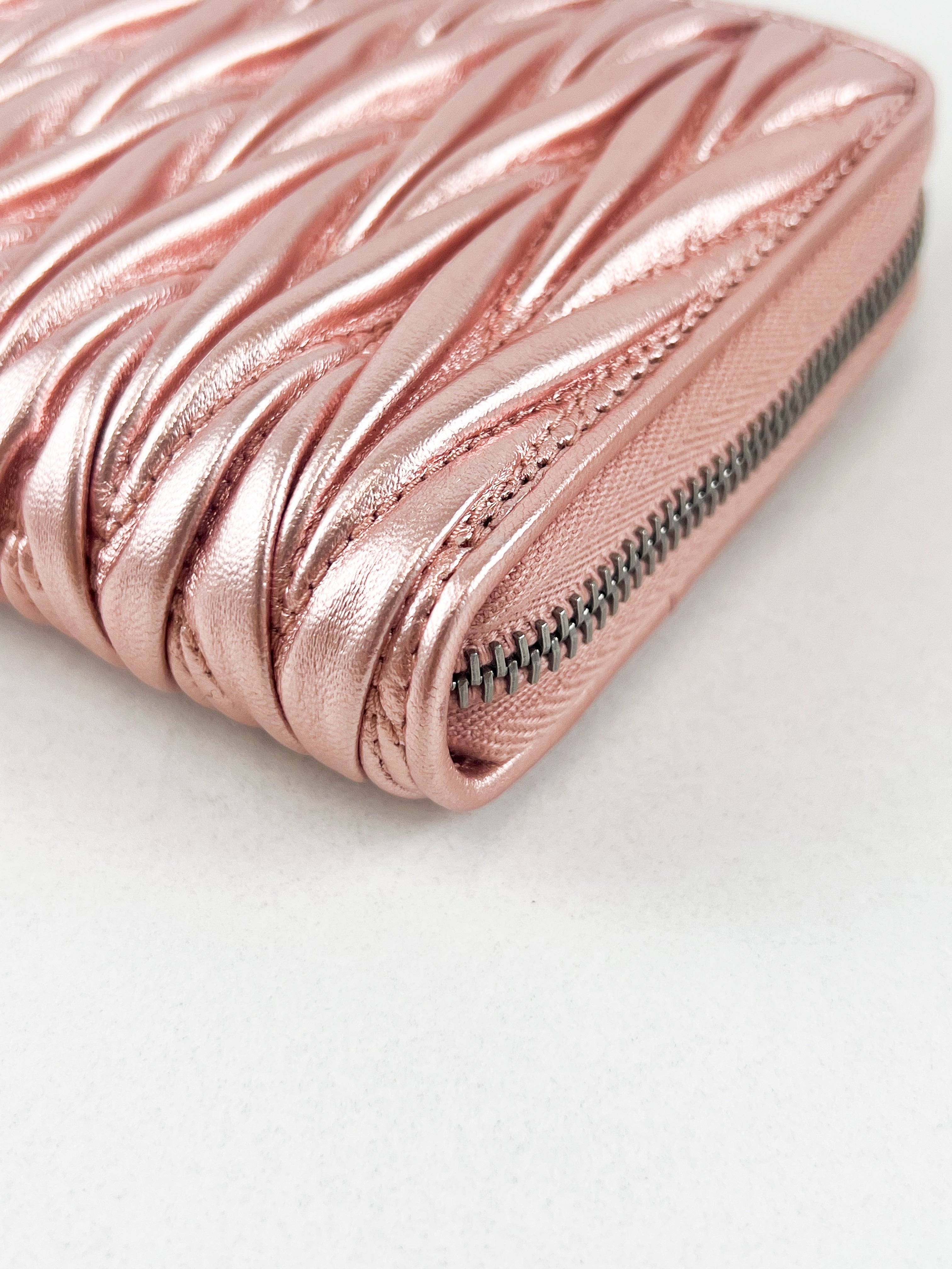 Miu Miu Nappa Matelassé Wallet
