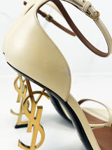 Saint Laurent Opyum Leather Sandal Size 39