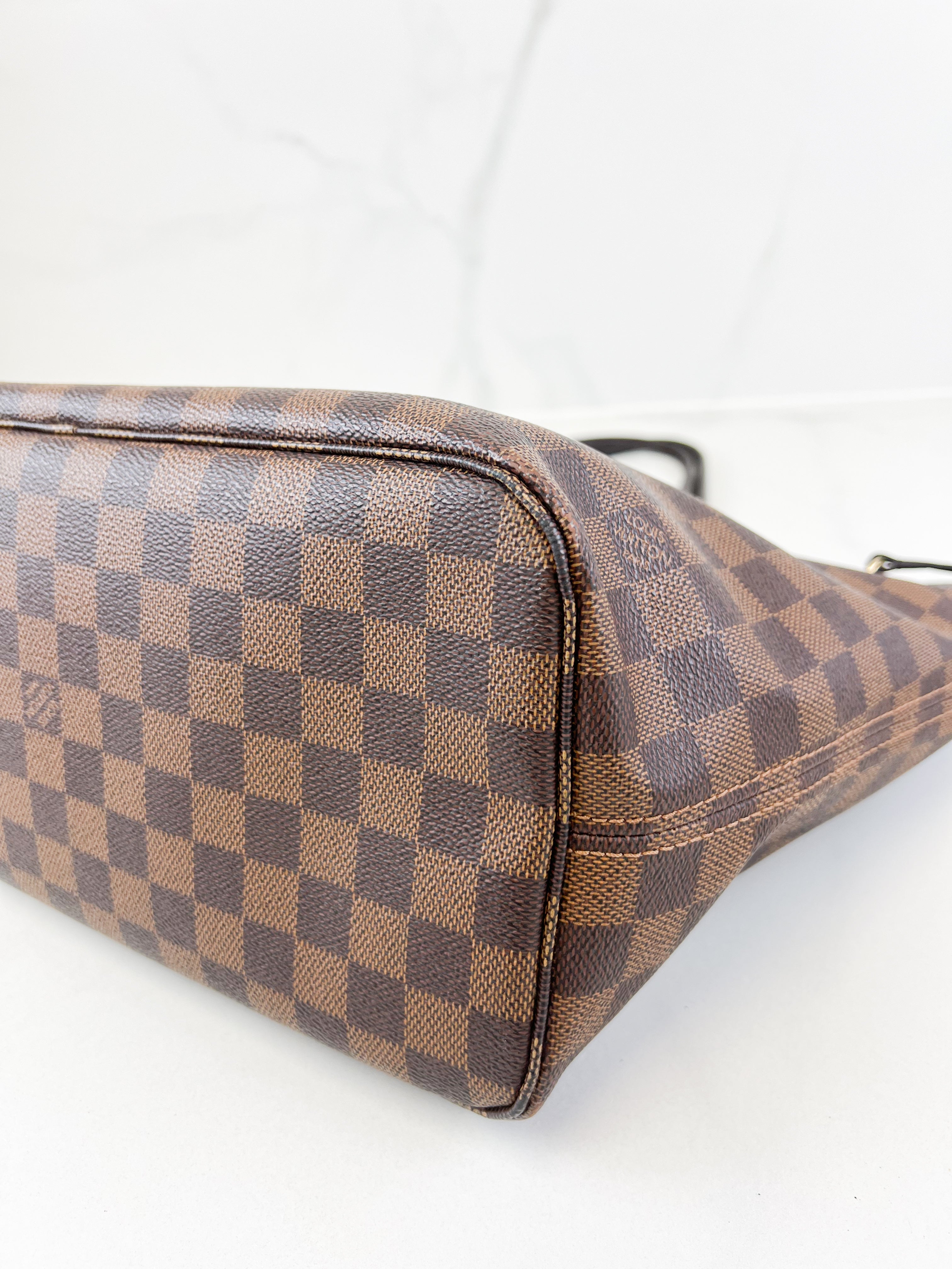Louis Vuitton Damier Ebene Neverfull MM with Pouch