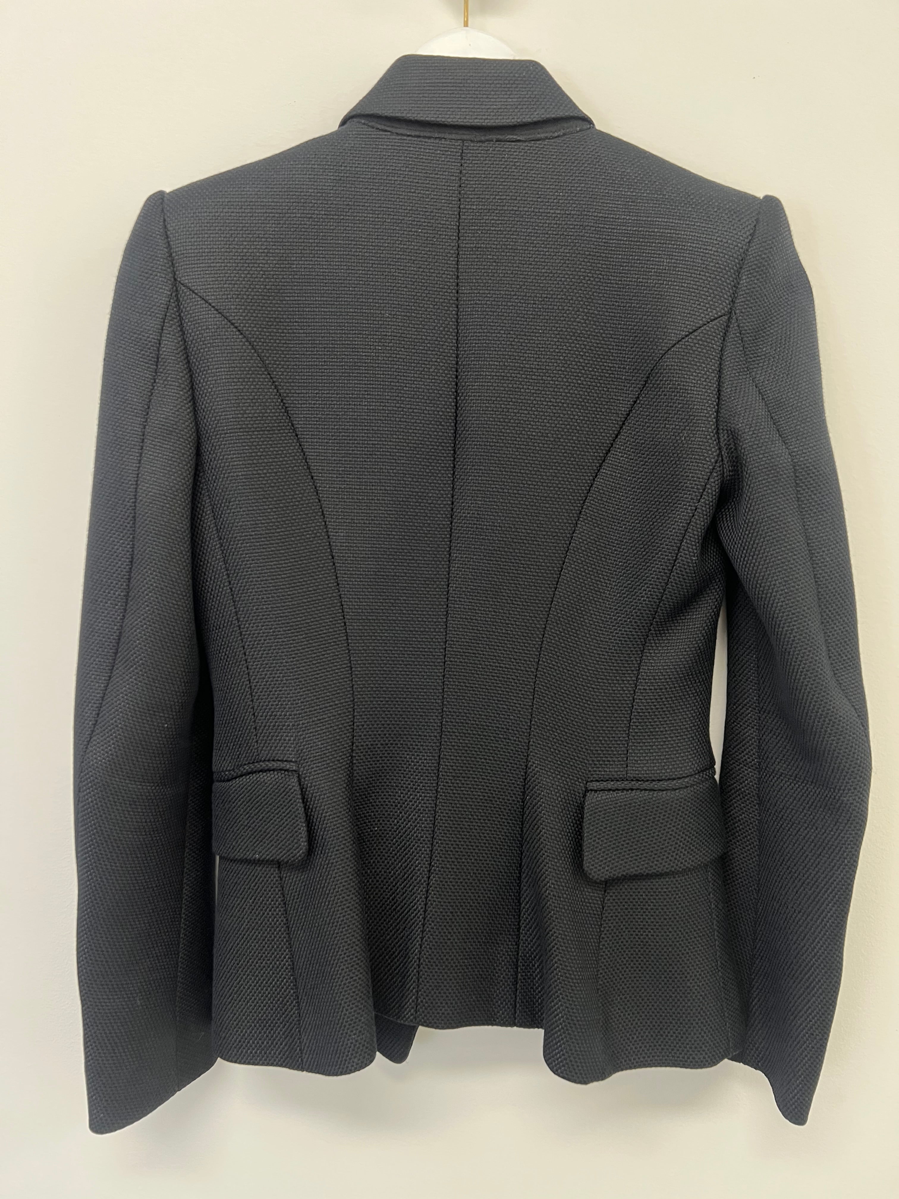 Balmain Blazer with Silver Buttons in Black Size 34 (6)