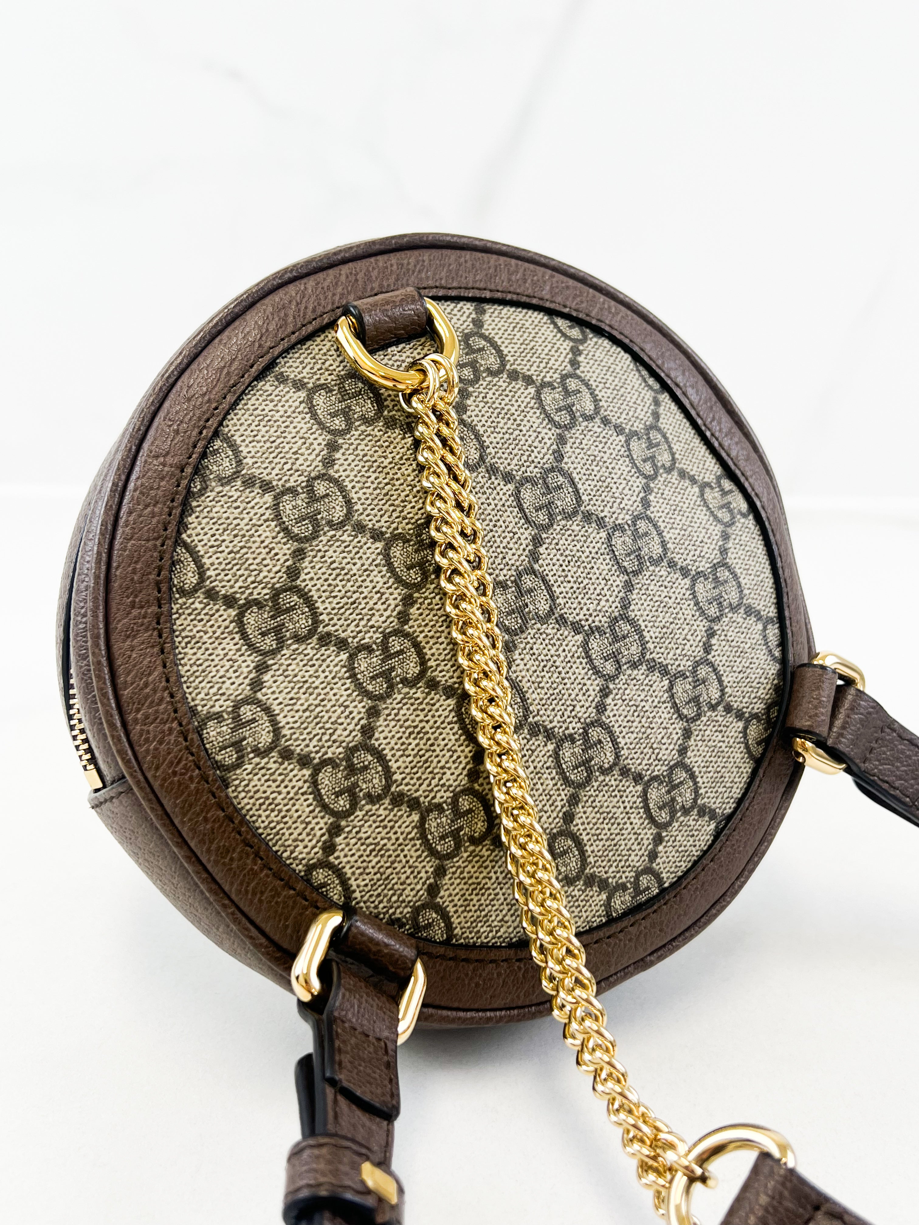 Gucci Ophidia GG Round Shoulder Bag