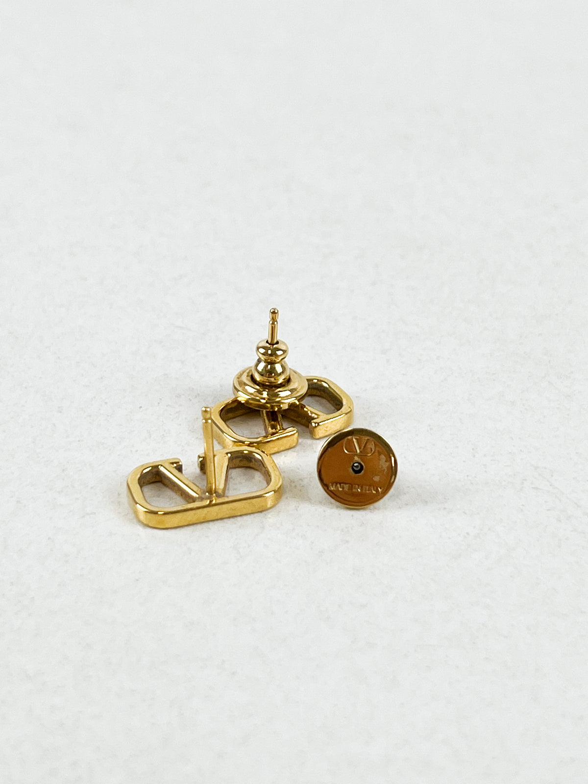 Valentino V-Logo Signature Metal Earrings