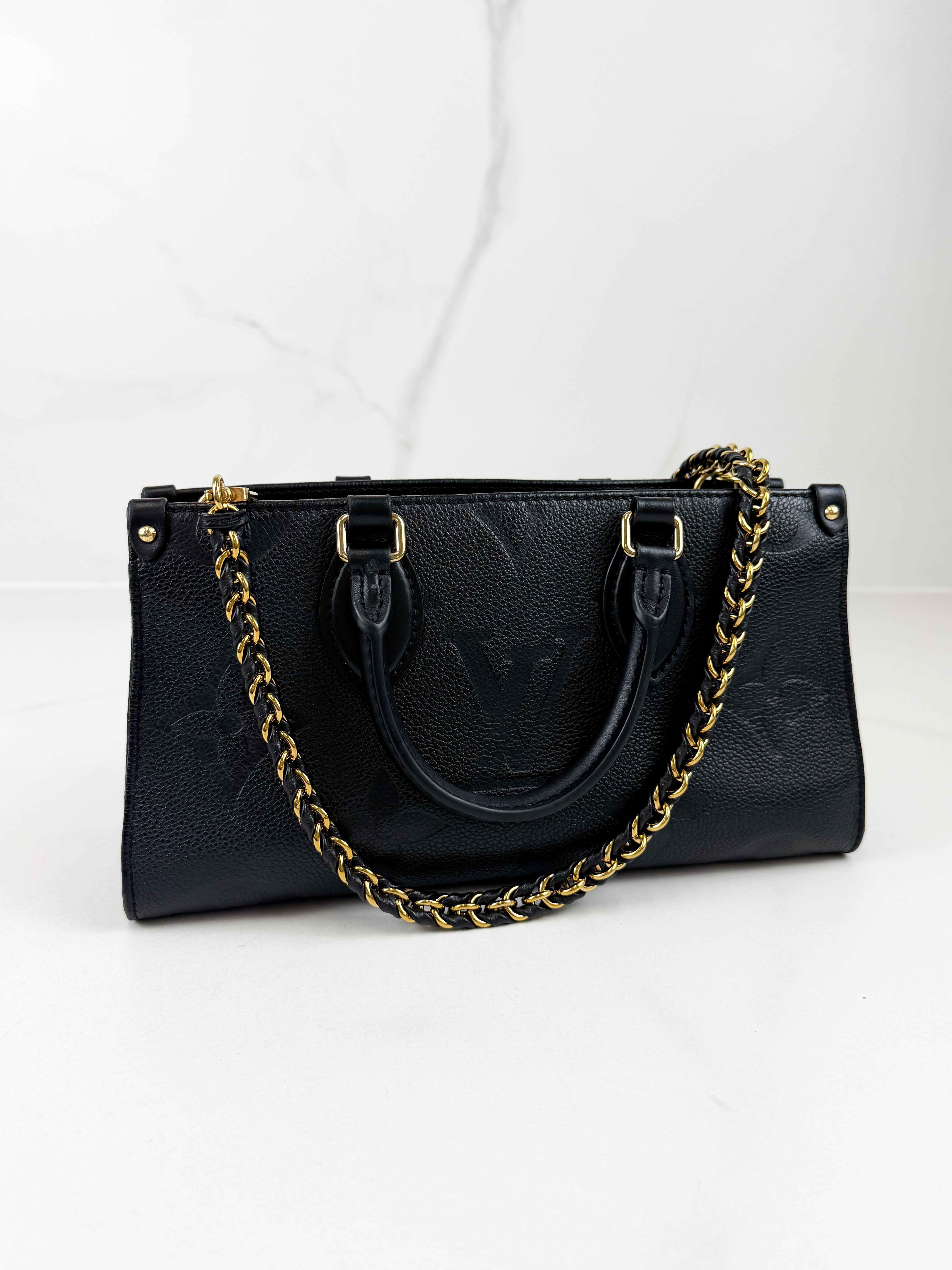 Louis Vuitton OnTheGo East West Black Monogram Empreinte Leather