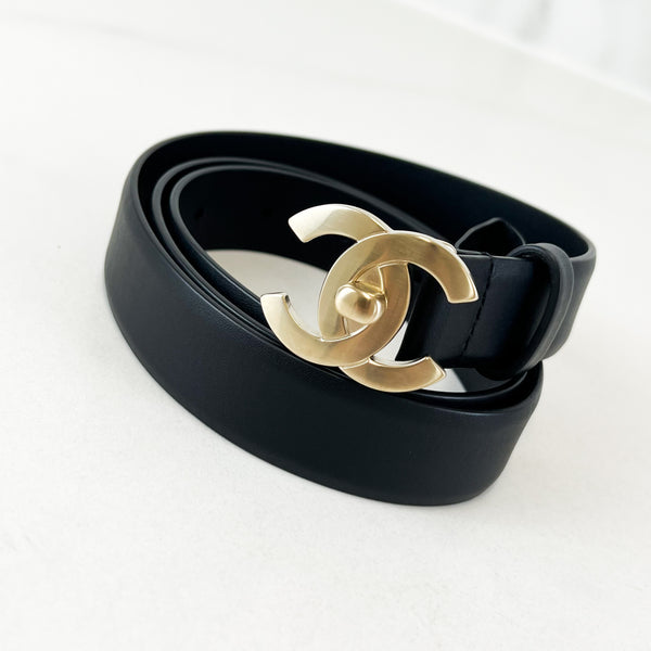 Chanel Calfskin Belt 20mm Size 85