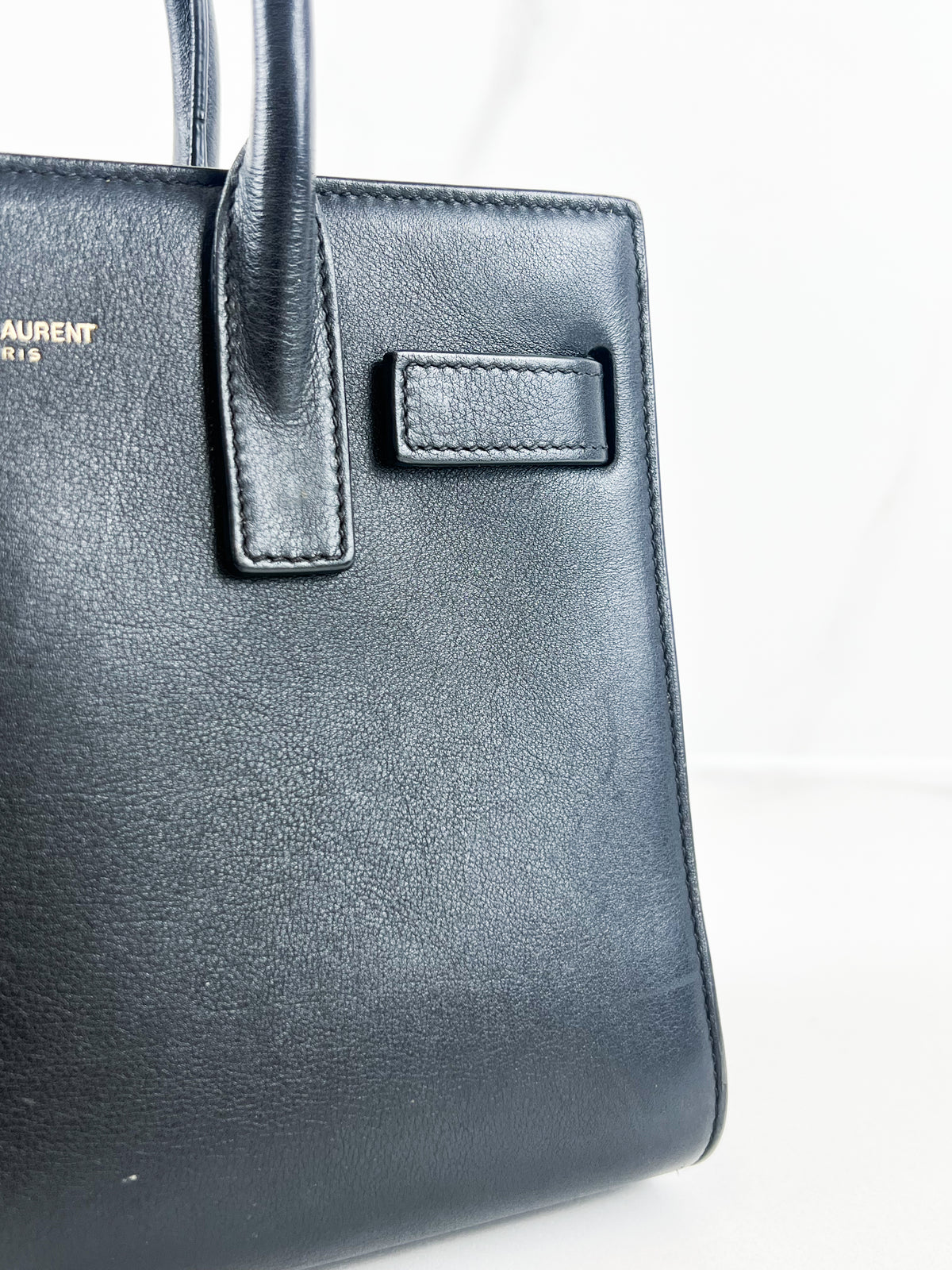 Saint Laurent Black Baby Sac De Jour