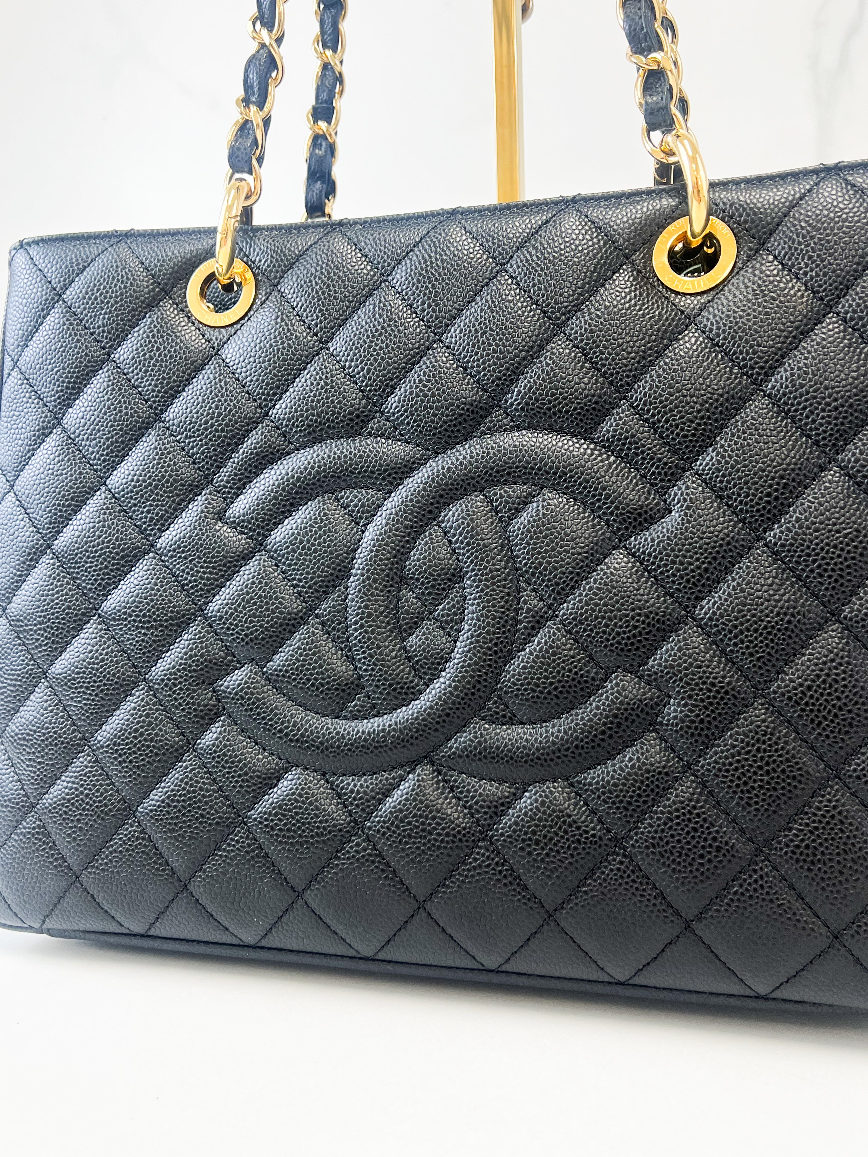 Chanel CC Black Caviar GST Tote