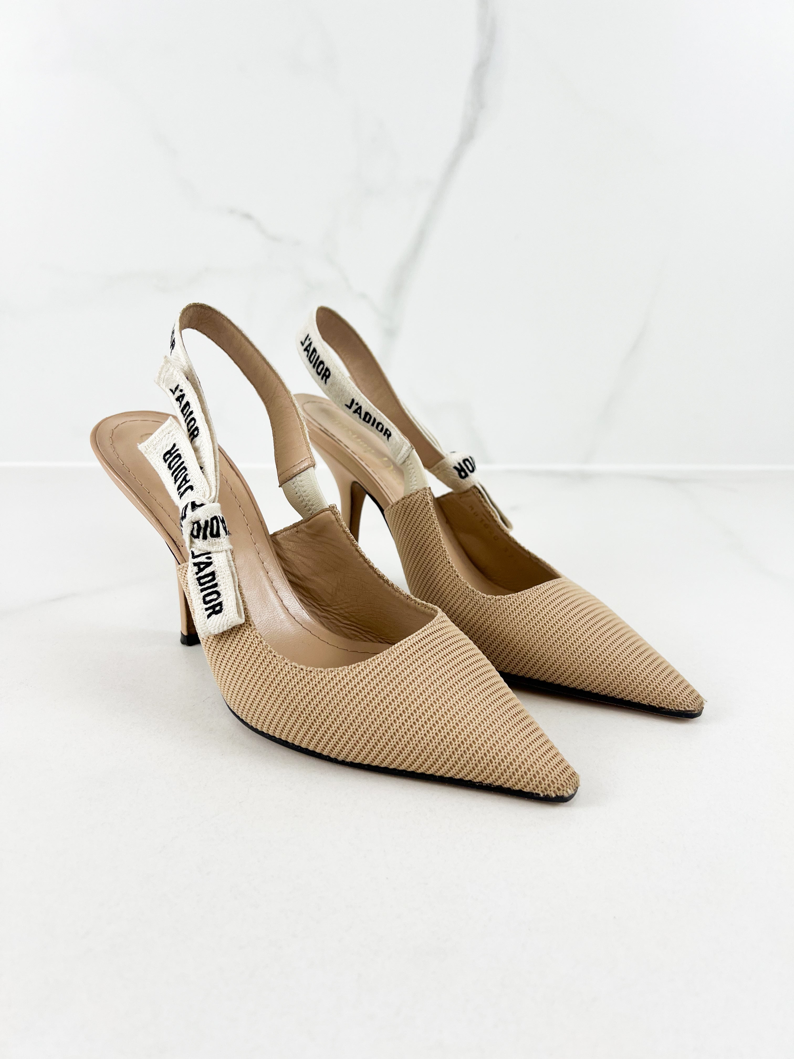 Christian Dior J'adior Slingback Heels Size 37.5