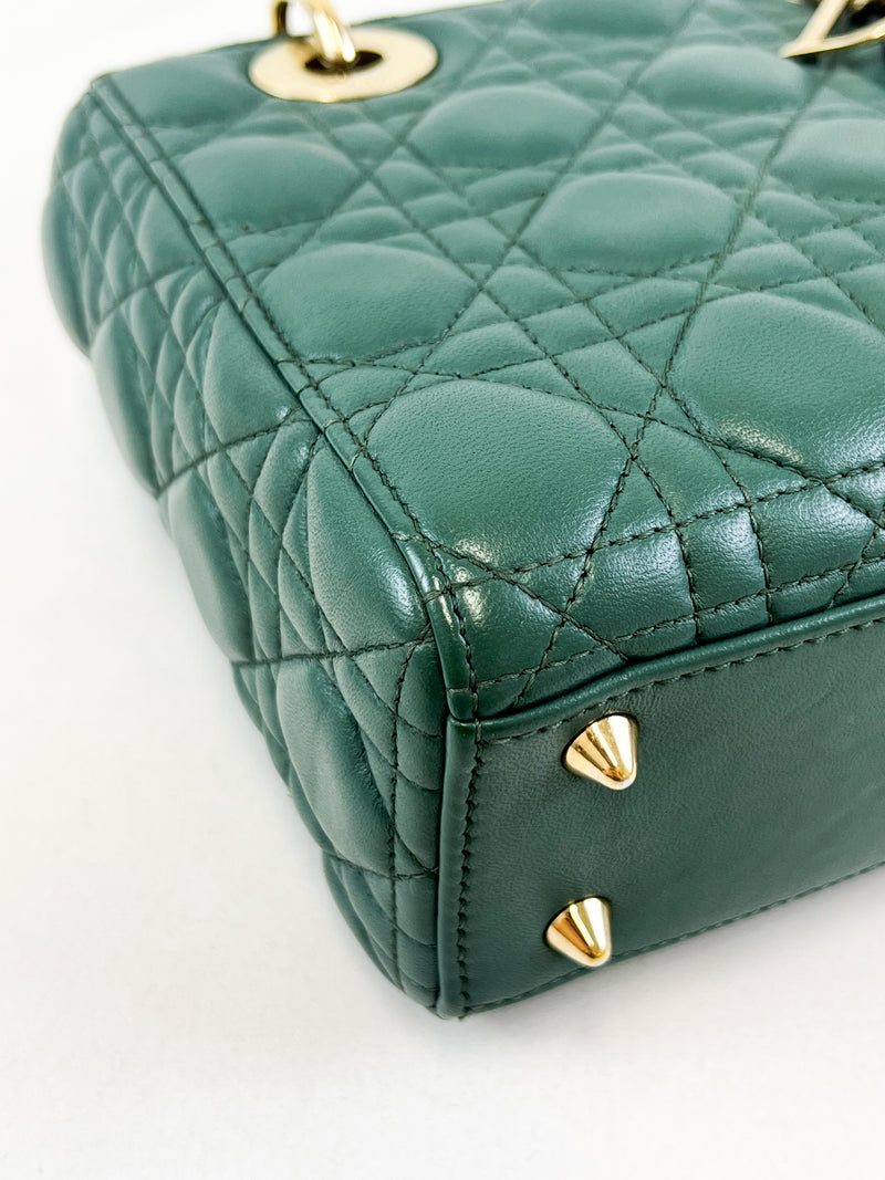 Christian Dior Small Lady Dior Teal