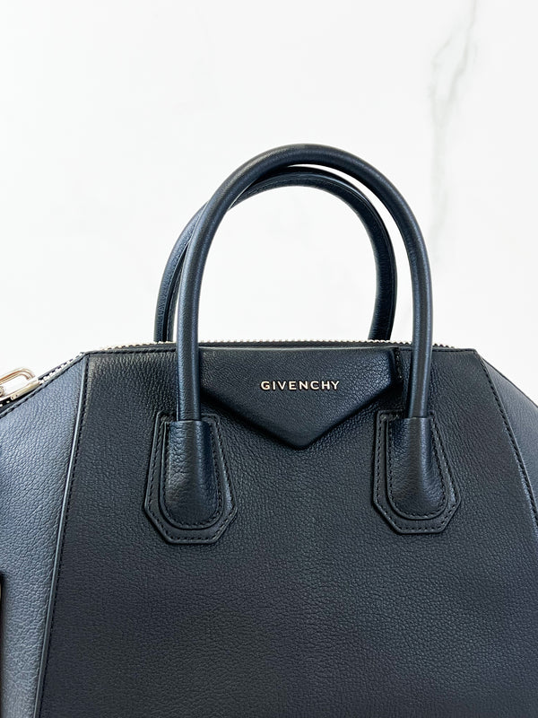 Givenchy Small Black Grained Antigona