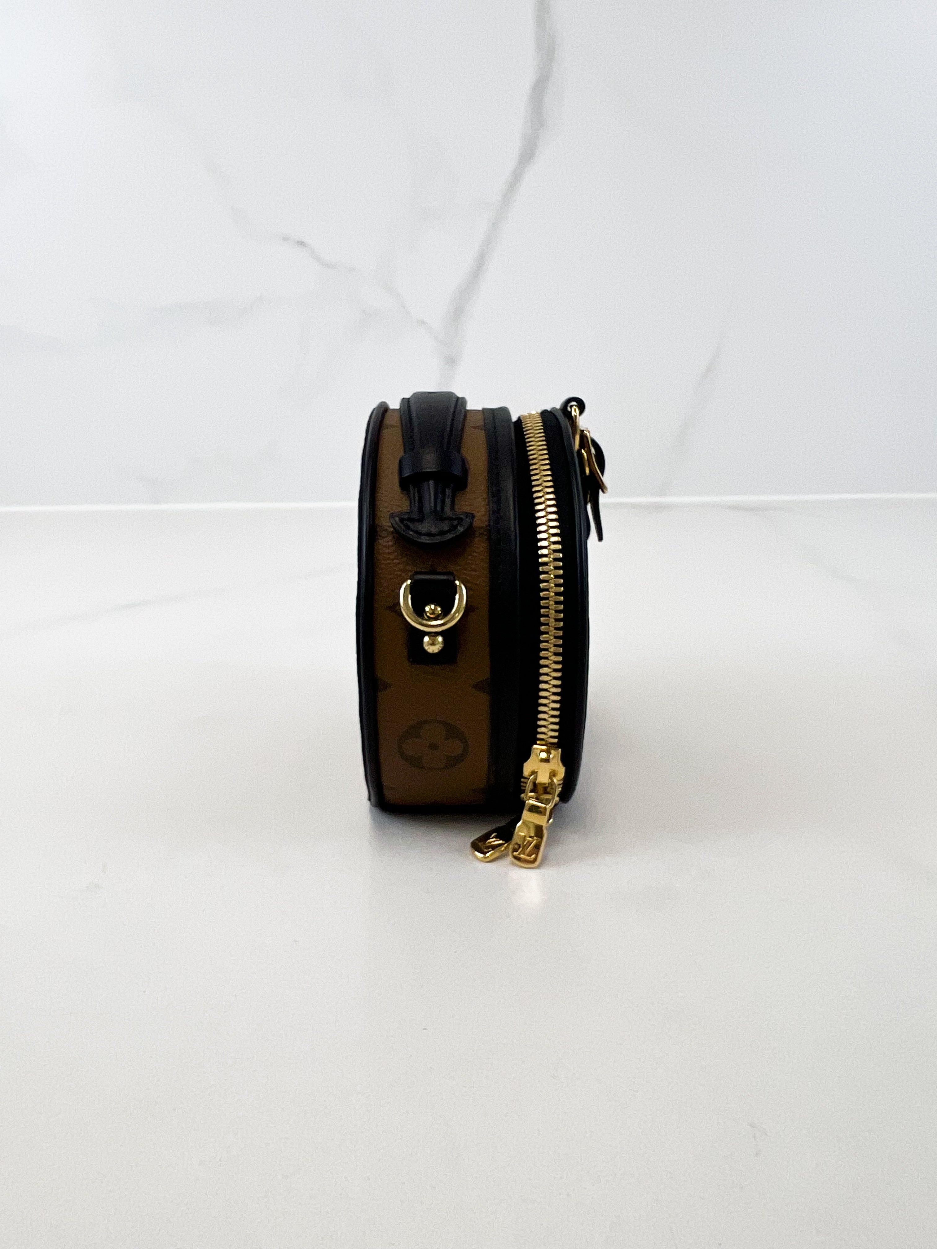 Louis Vuitton Boite Chapeau Mini in Monogram Reverse Canvas