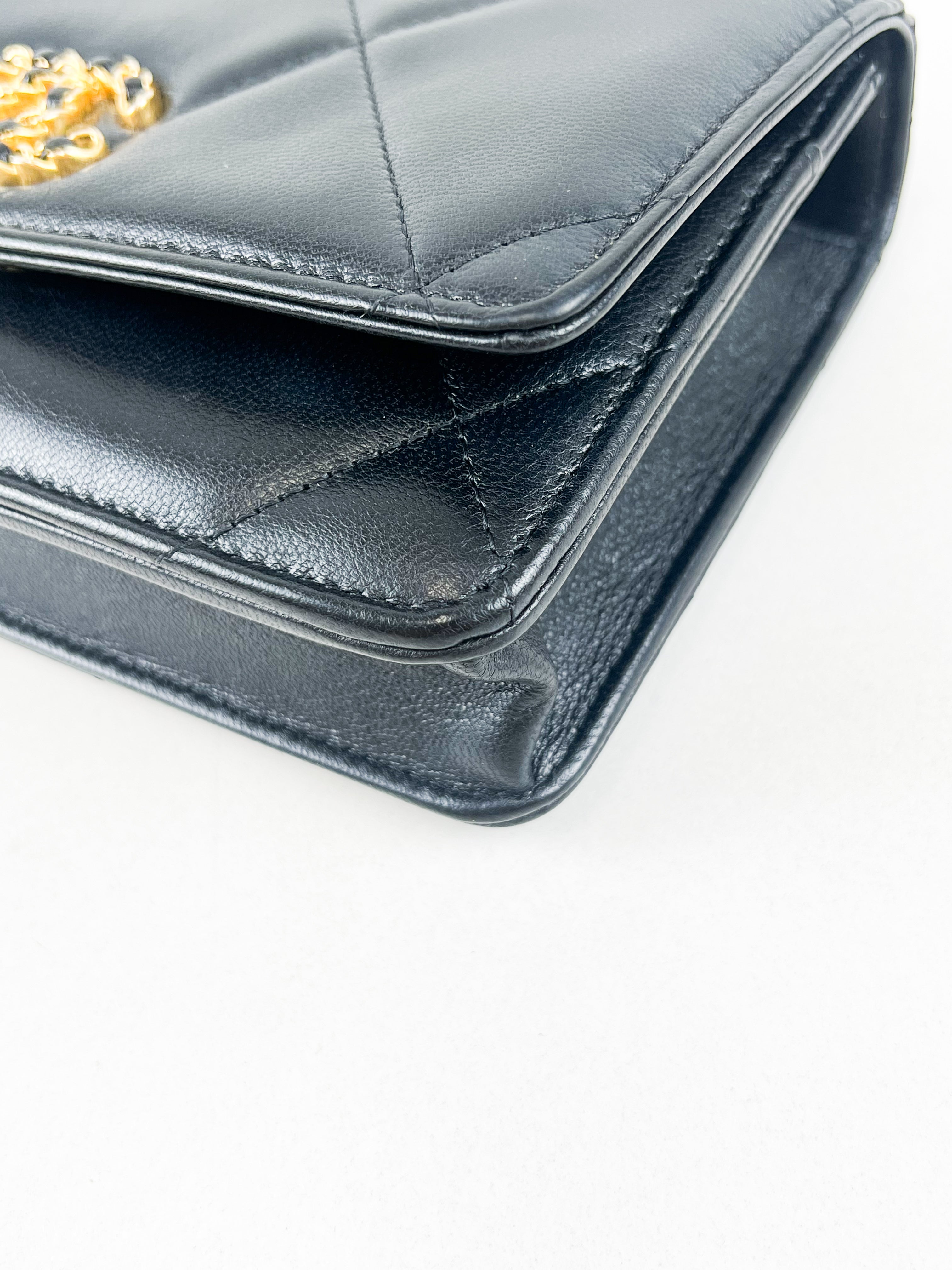 Chanel 19 Wallet on Chain WOC in Lambskin Leather