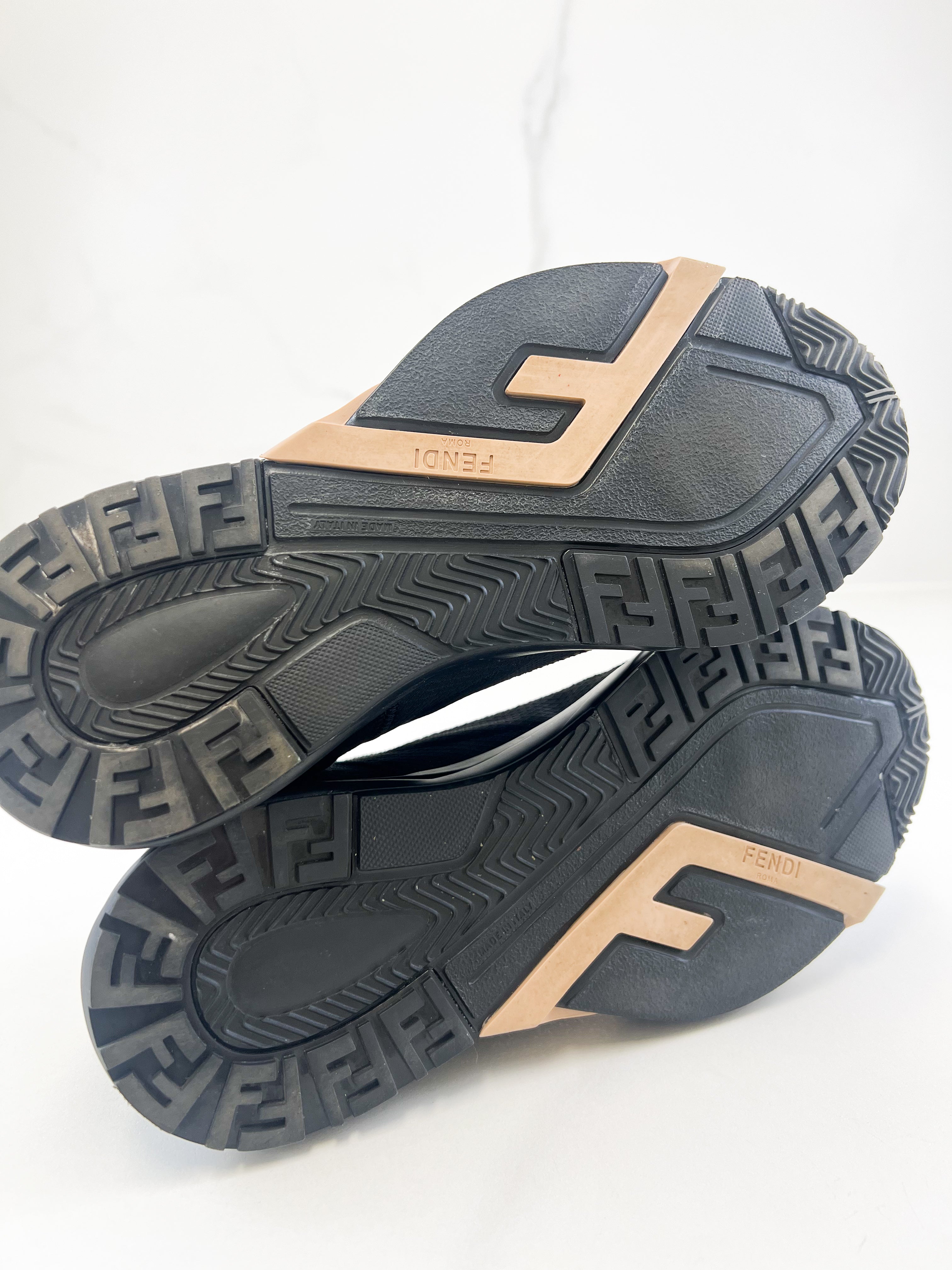 Fendi Black Flow Sneaker Size 37