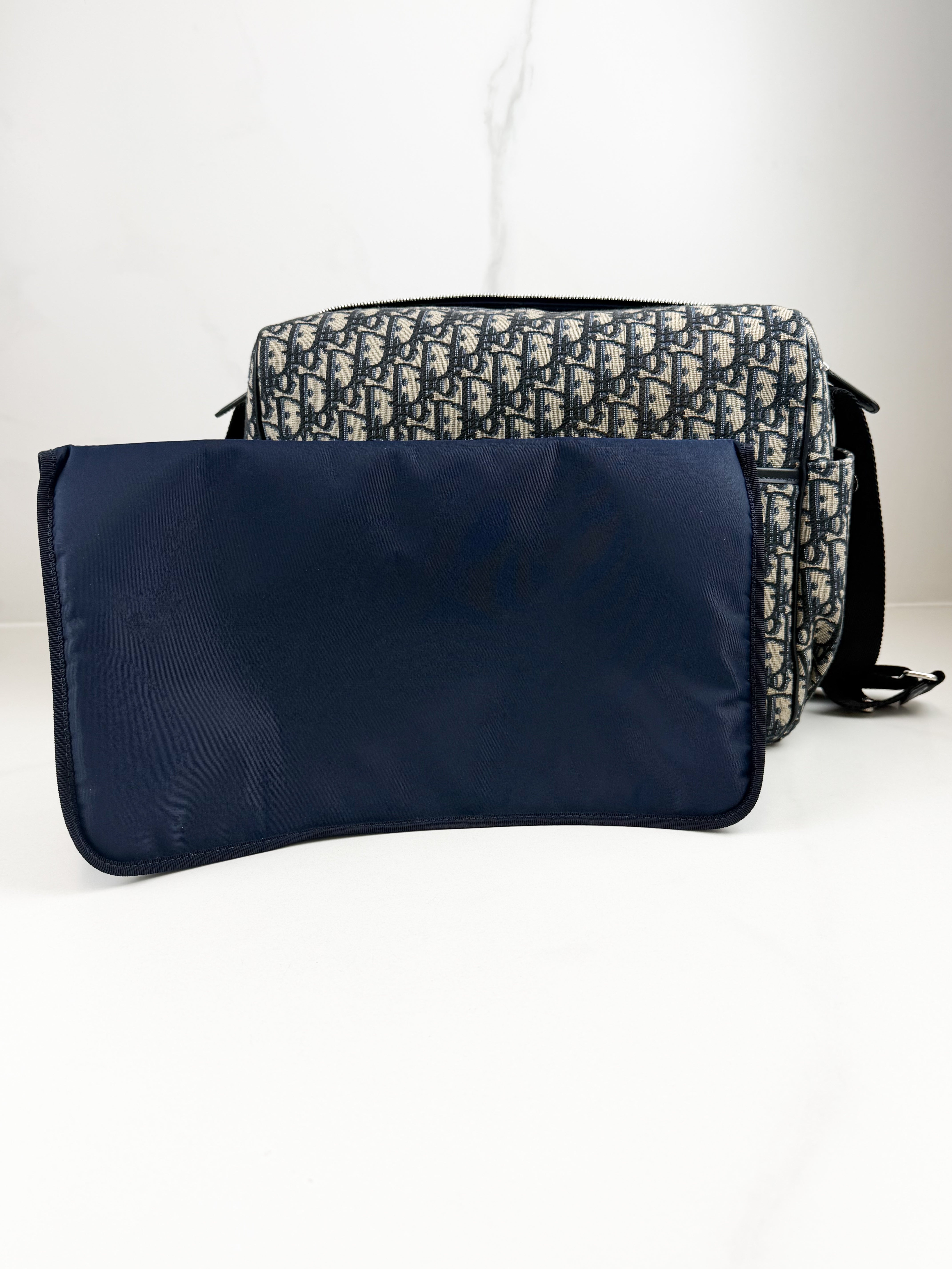 Christian Dior Beige & Black Oblique Changing Bag