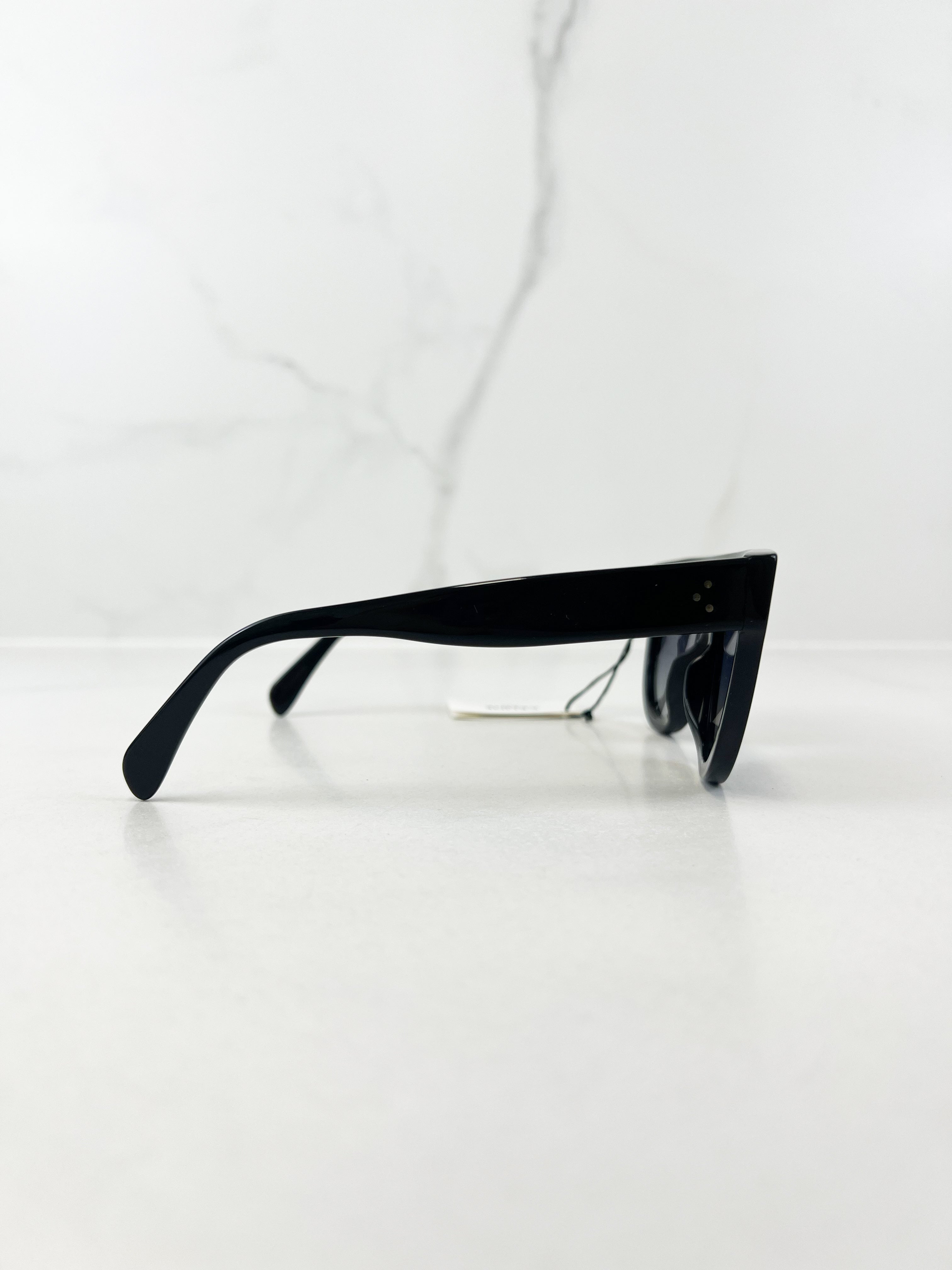 Celine Black Bold 3 Dots Flat-Brow Sunglasses