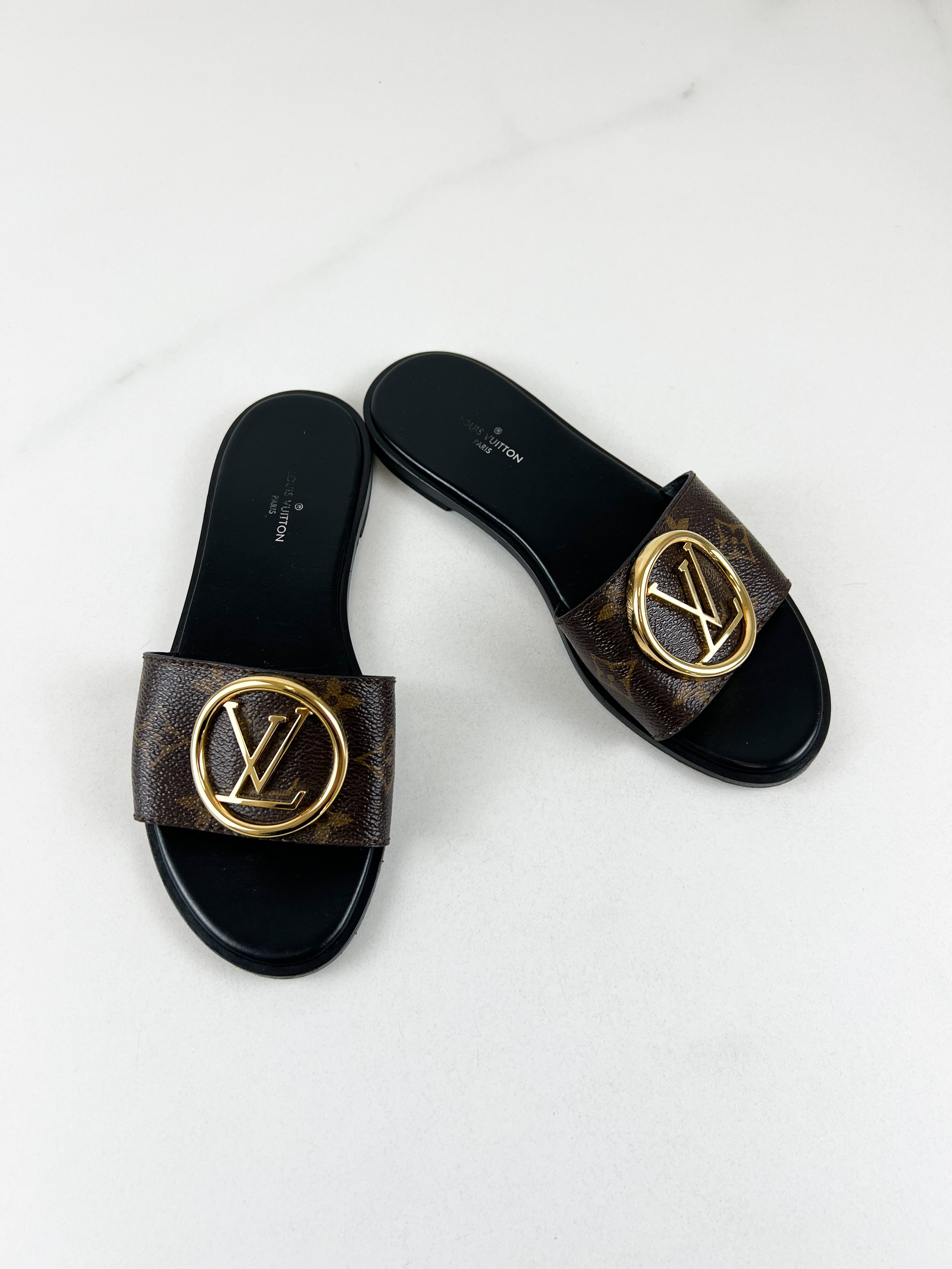 Louis Vuitton Lock It Flat Mule Size 35