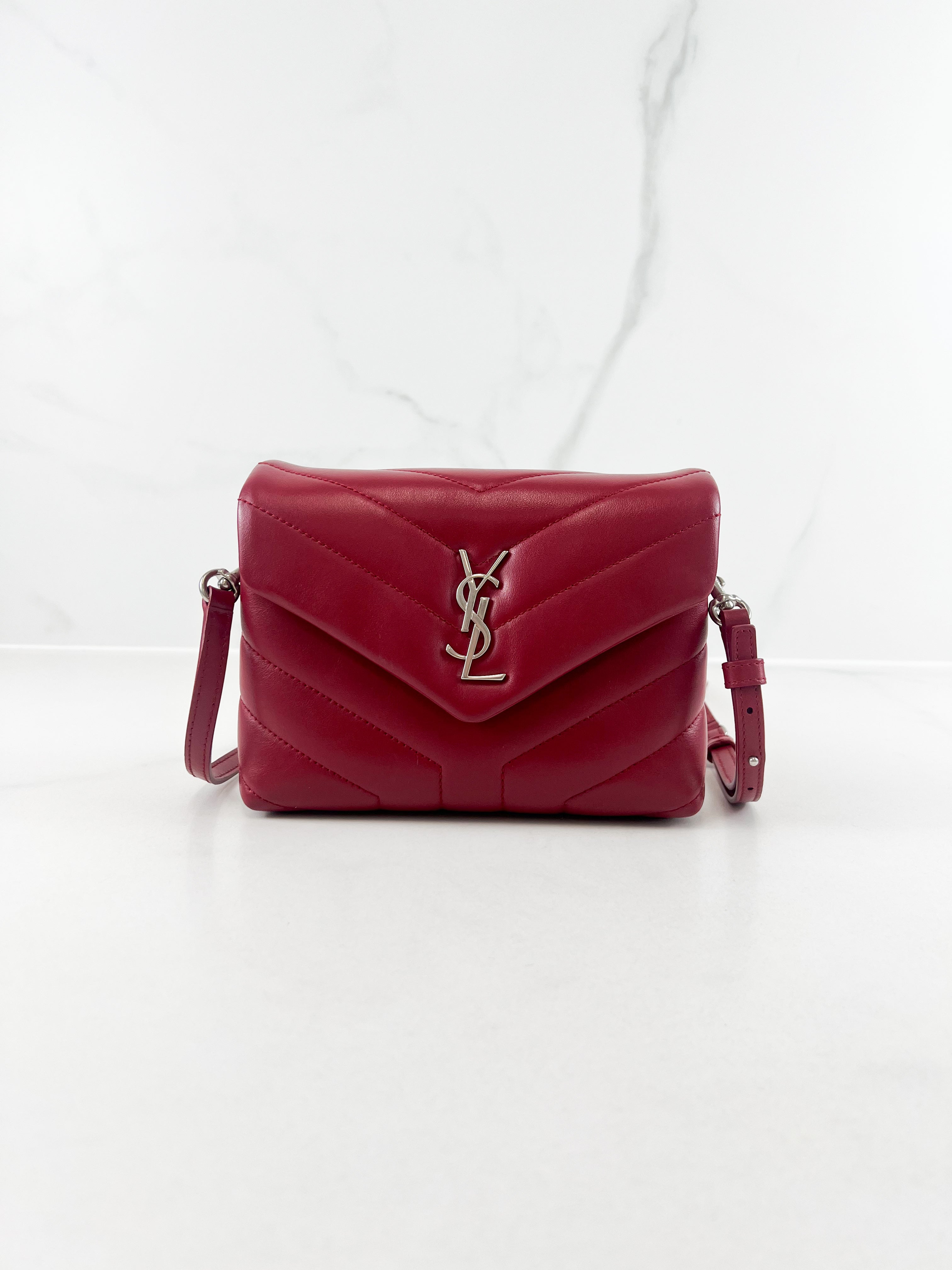 Saint Laurent Red Loulou Toy with SHW