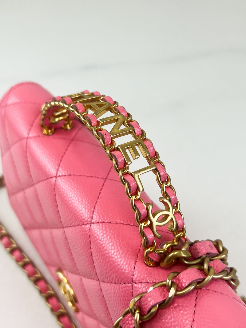 Chanel 22S Pink Caviar WOC