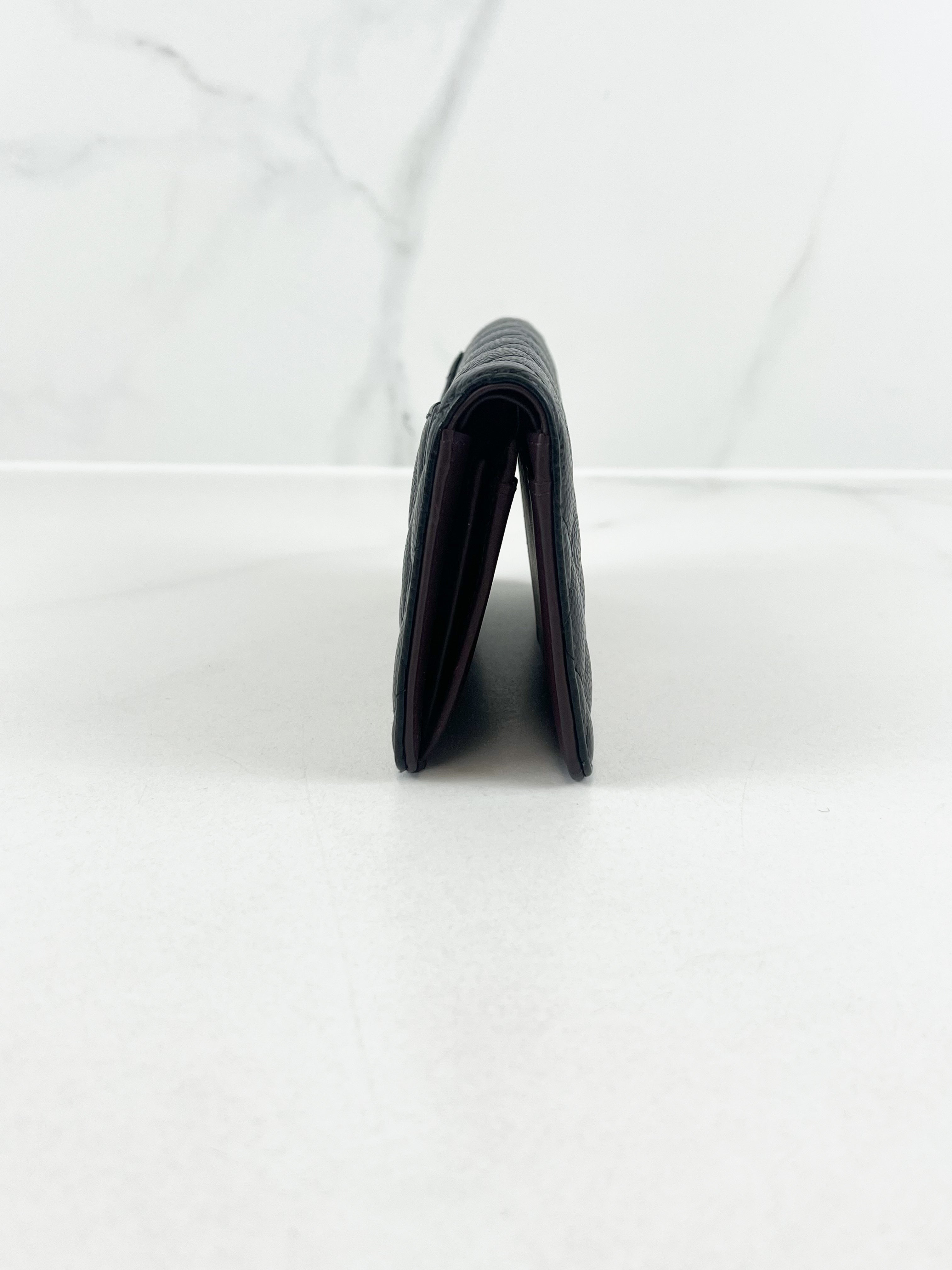 Chanel CC Black Caviar Flap Wallet SHW