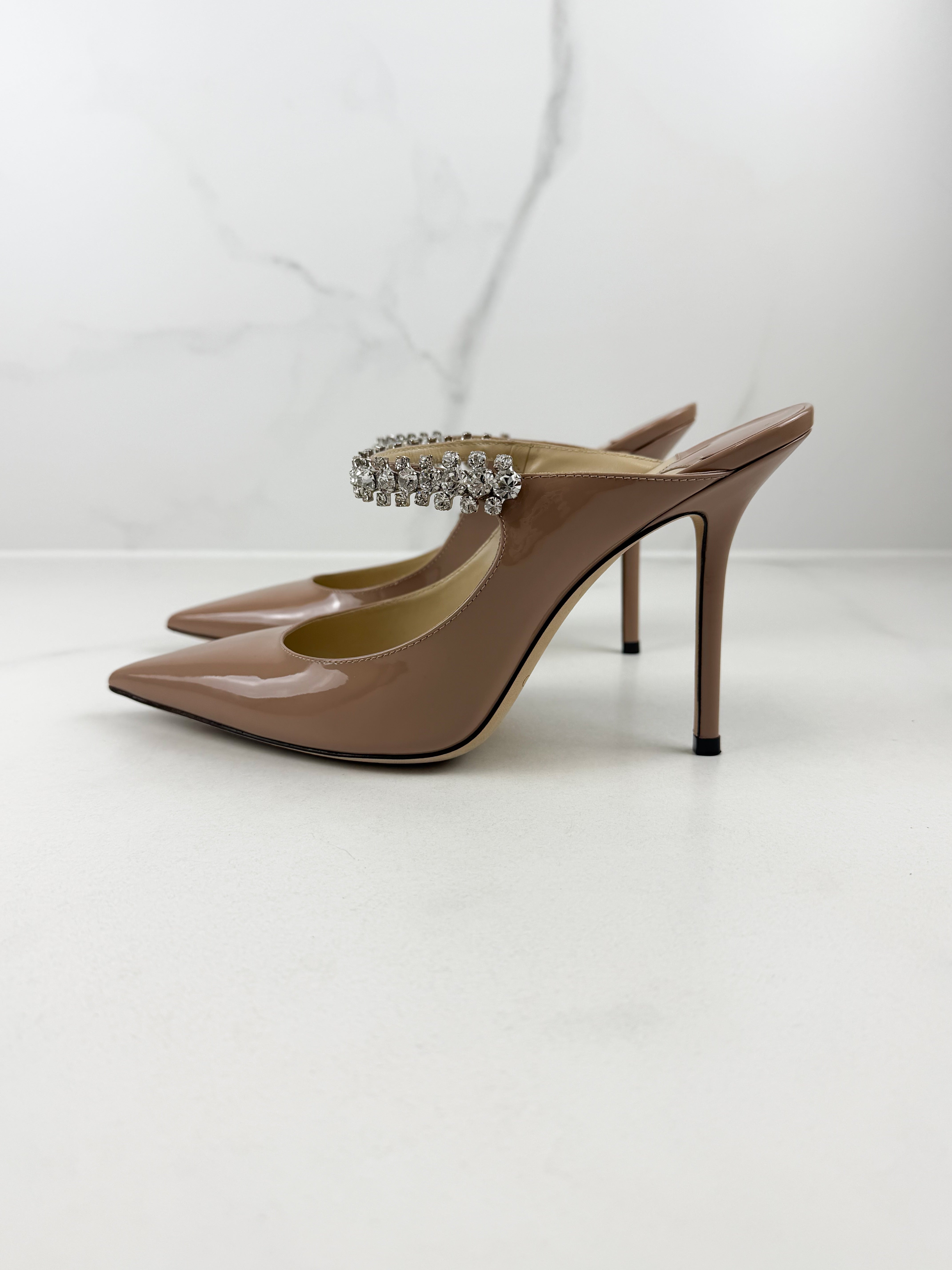 Jimmy Choo Bing Ballet Pink Patent Mule Size 39