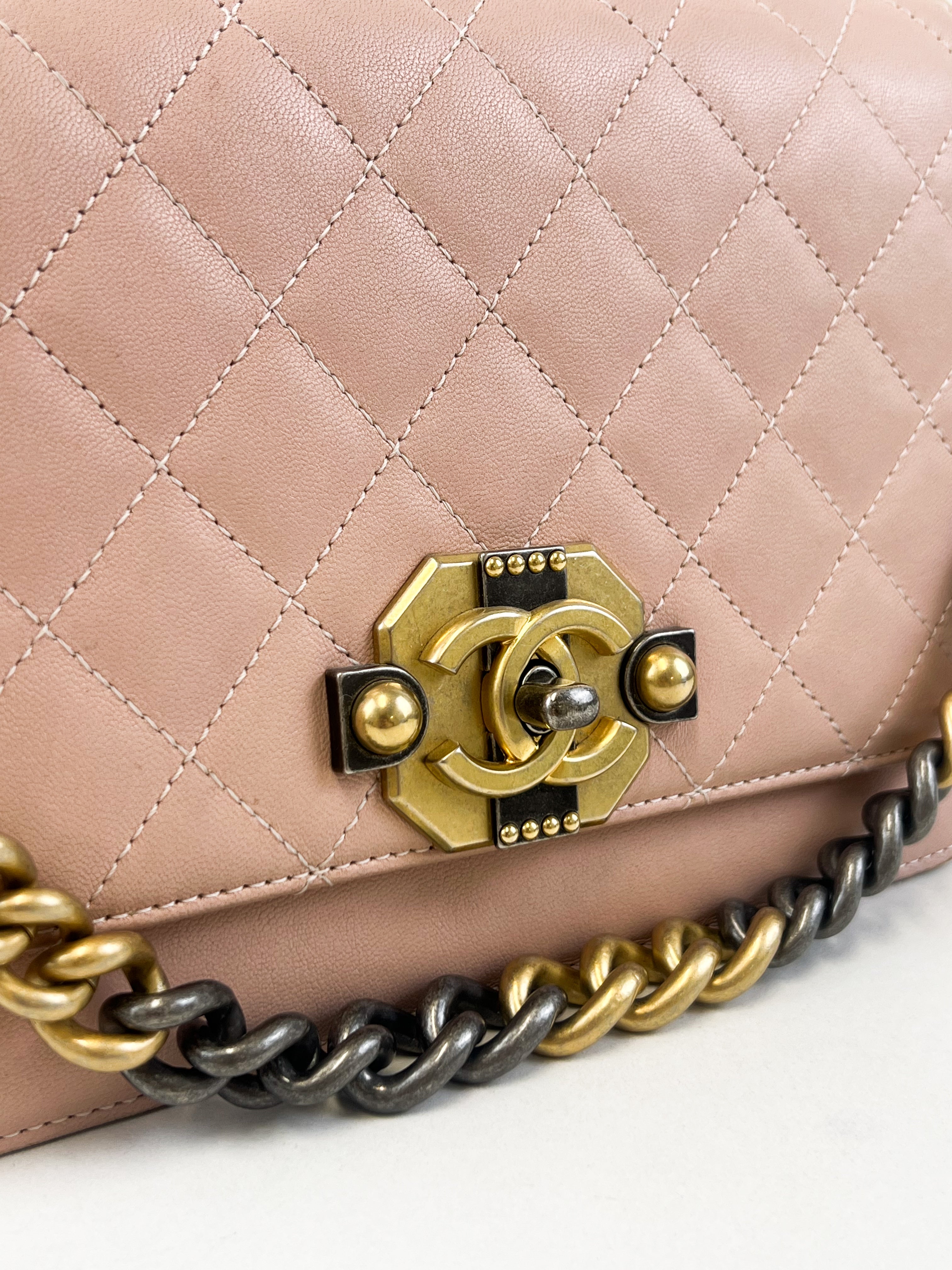 Chanel Pink Calfskin Crossbody