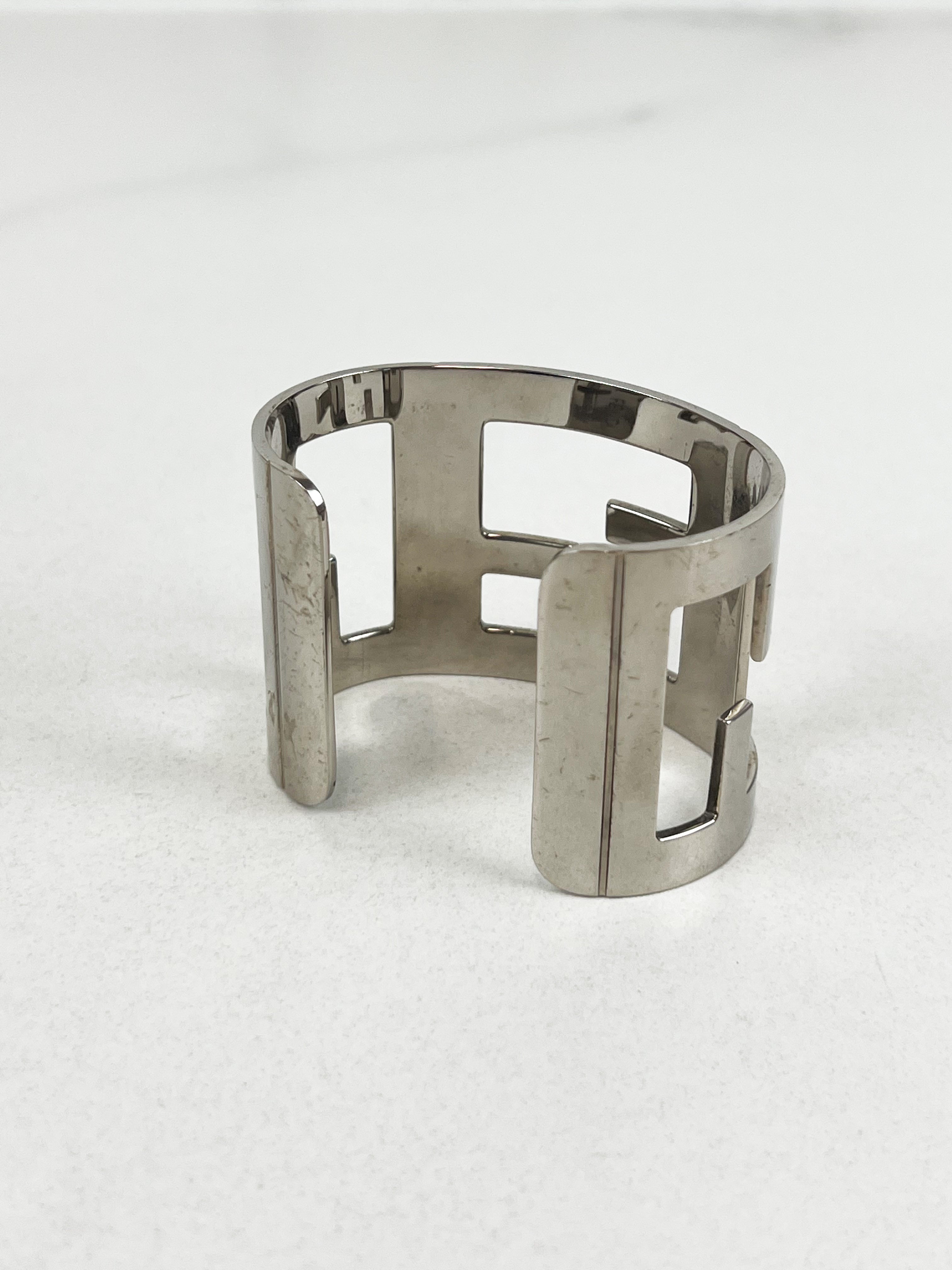 Fendi Metallic Zucca FF Cuff