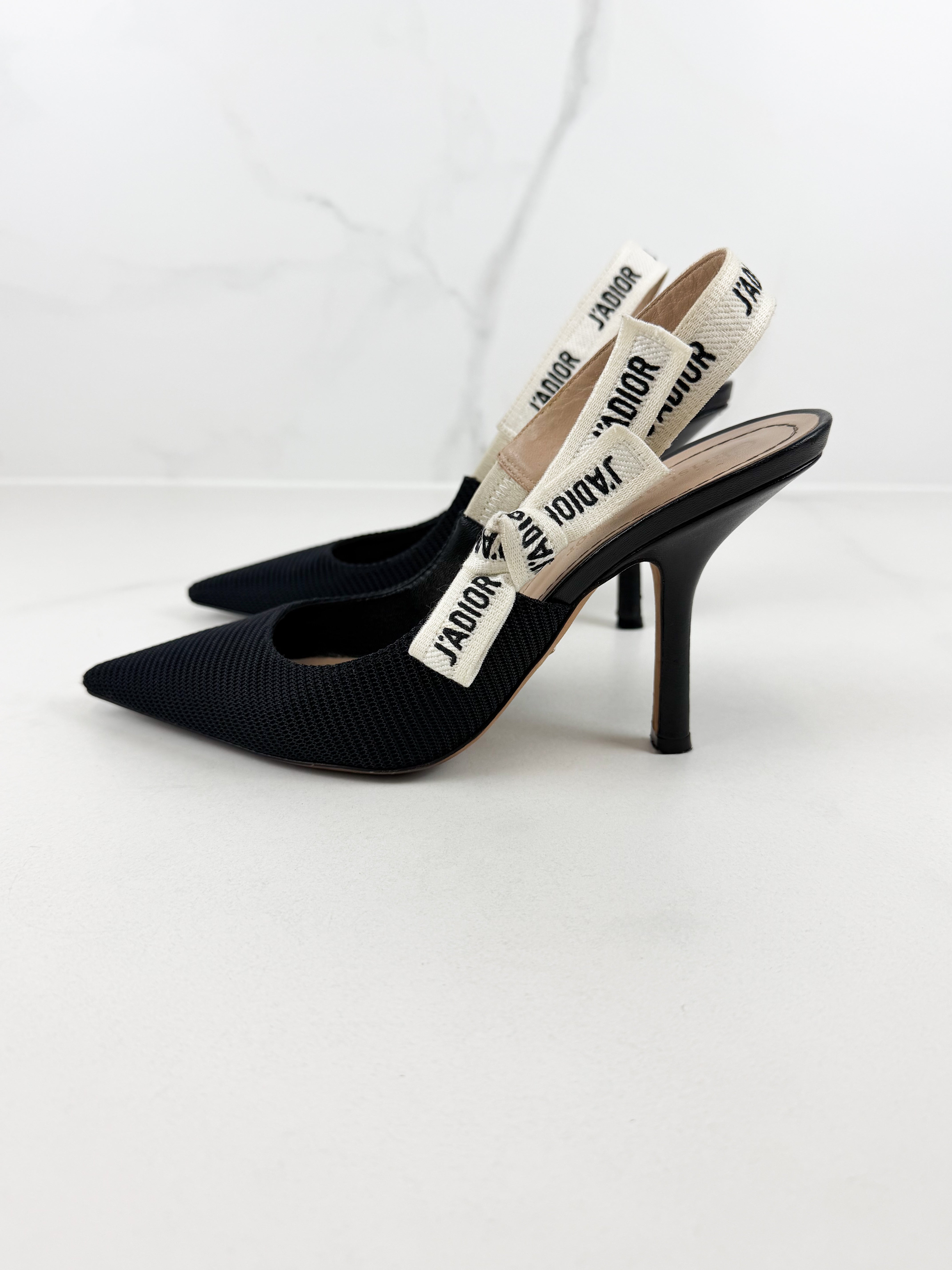 Christian Dior Black Jadior Slingback Heel