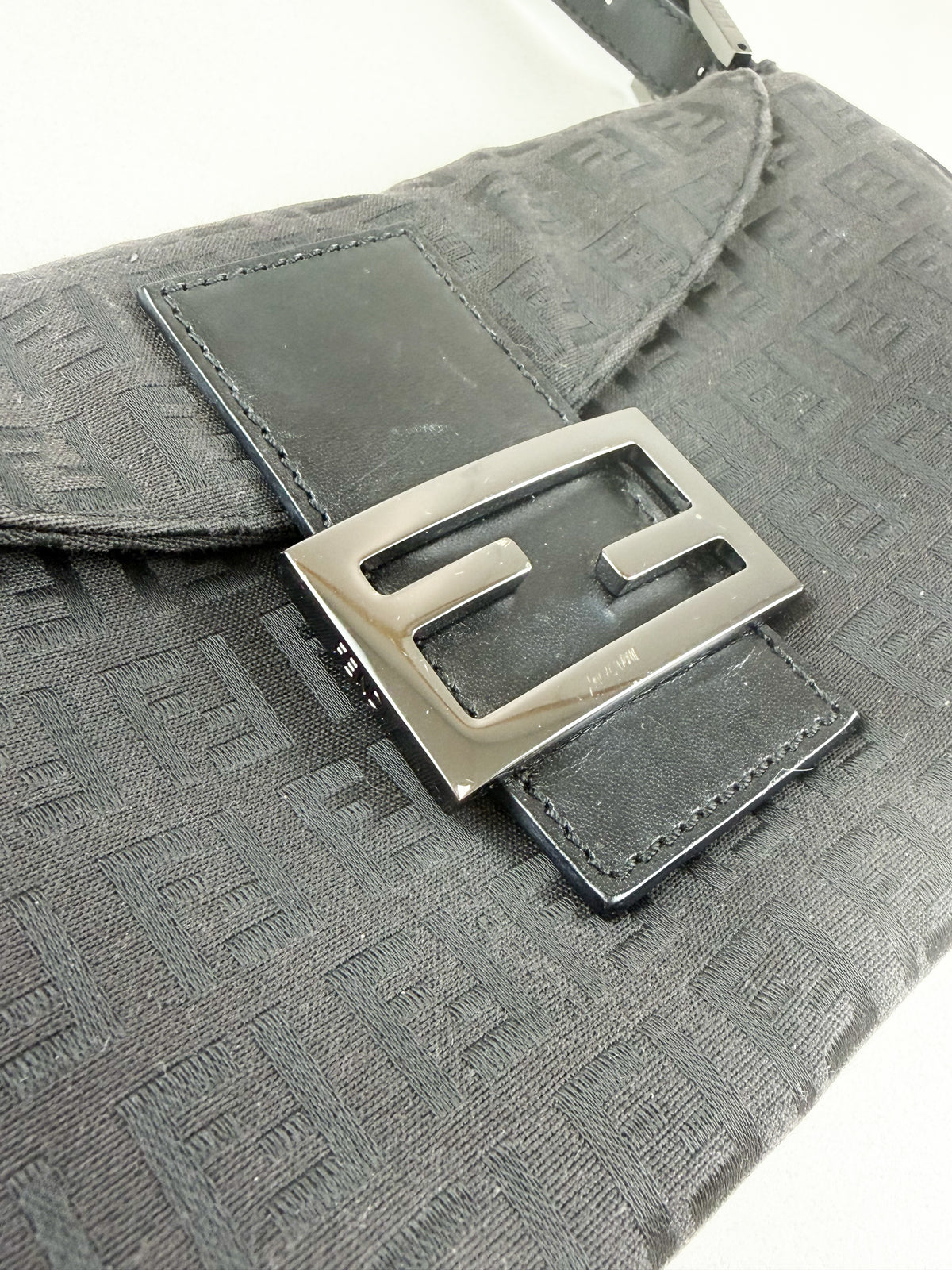 Fendi Vintage Zuccino Baguette Canvas