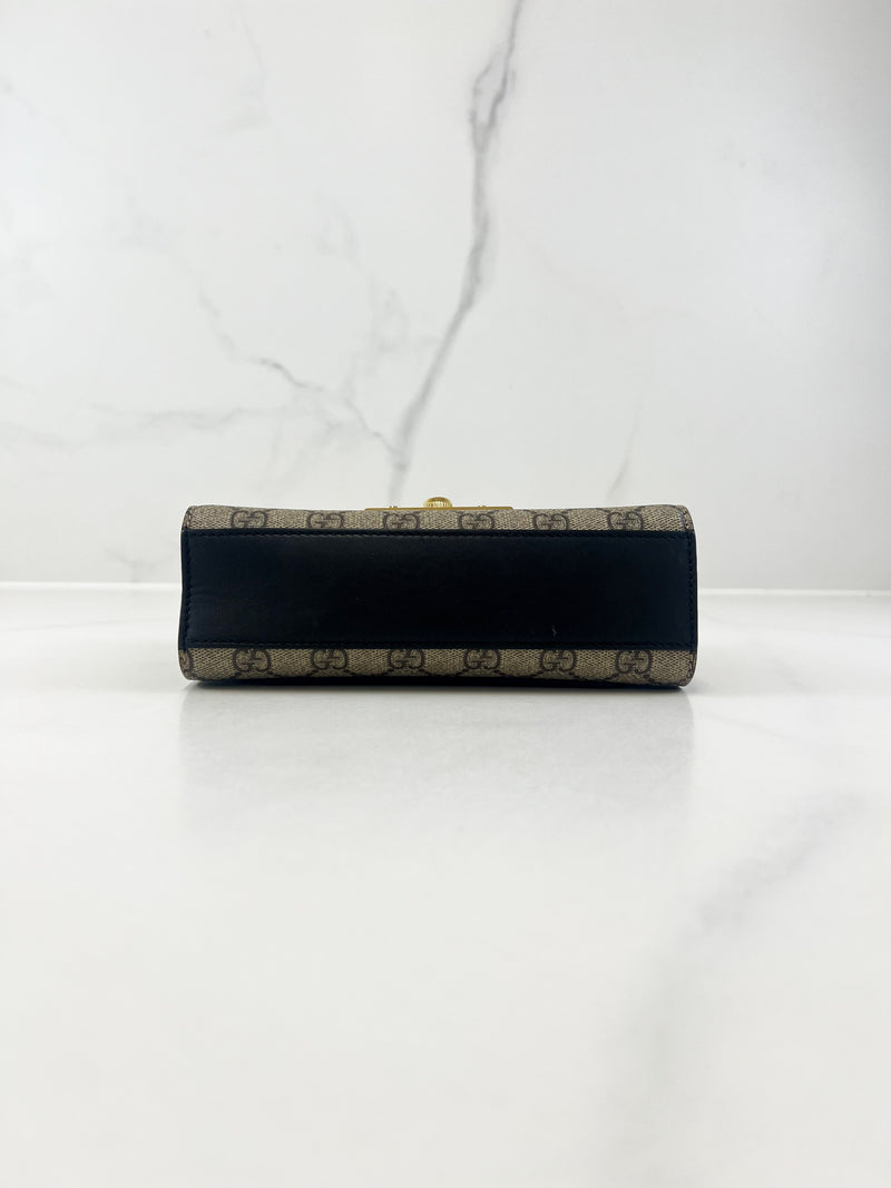Gucci GG Supreme Small Padlock Shoulder Bag