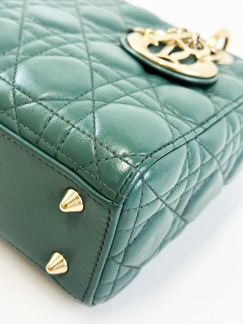 Christian Dior Small Lady Dior Teal