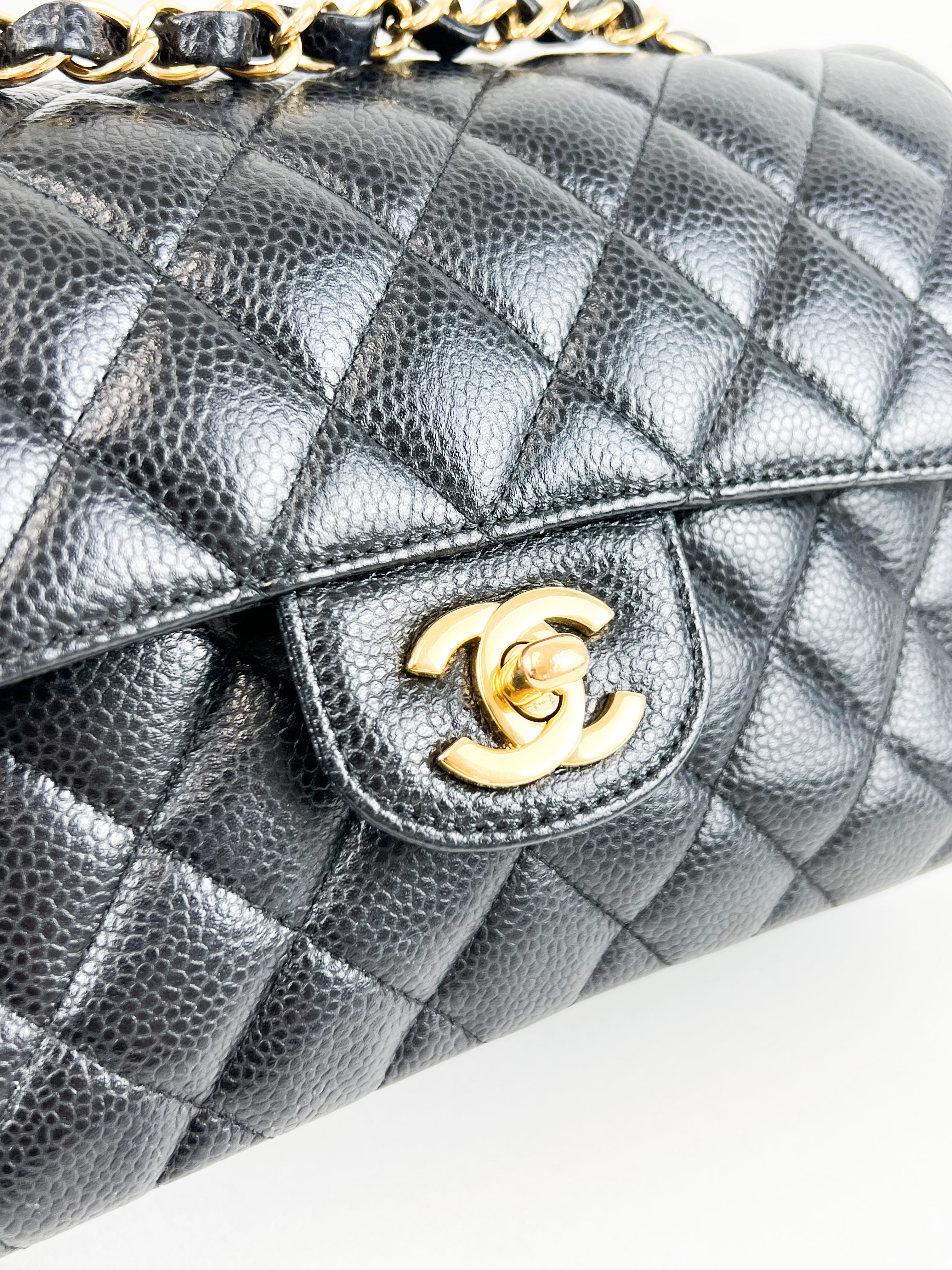 Chanel Small Classic Double Flap Caviar GHW Shoulder Bag