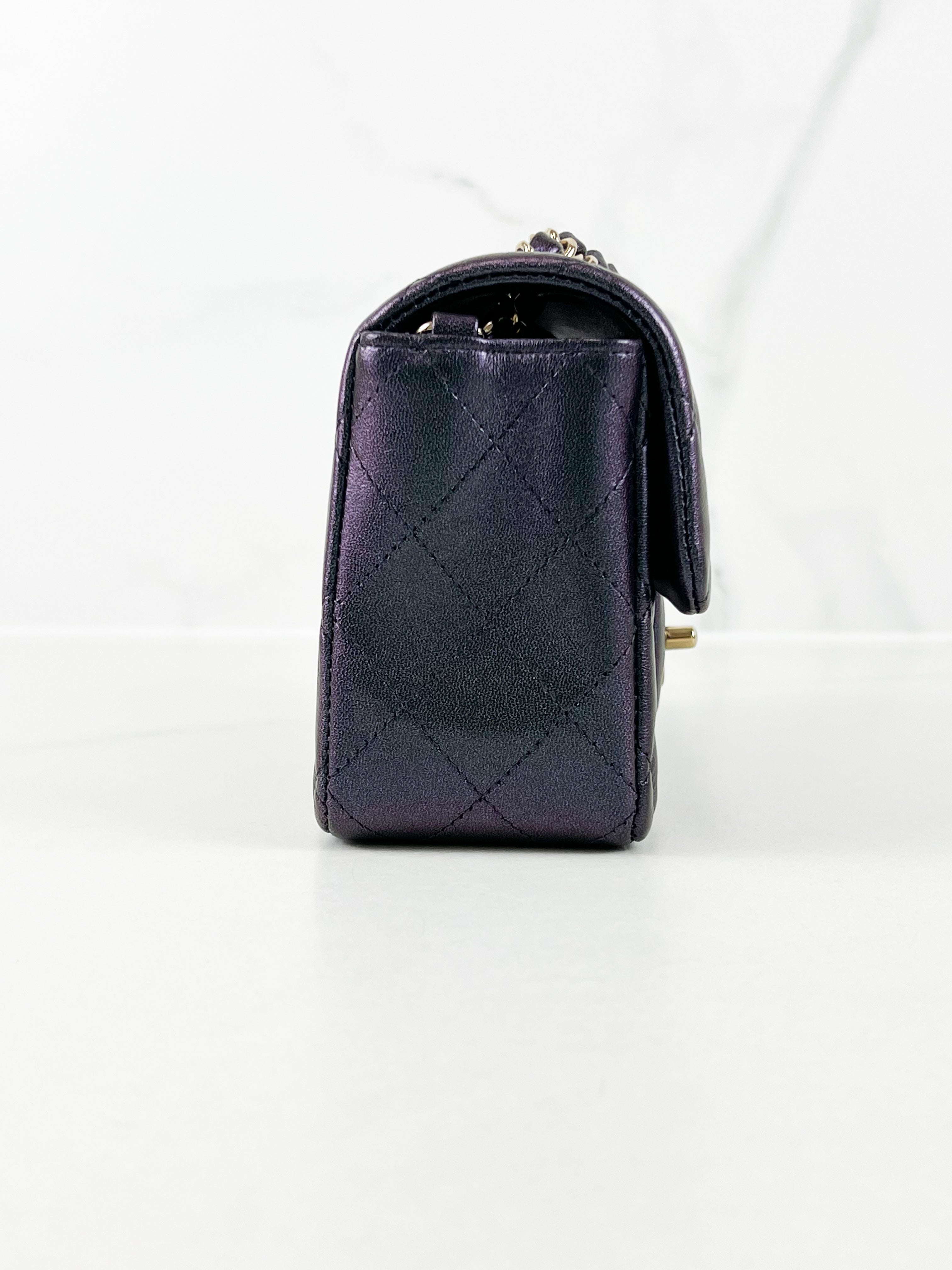 Chanel Rectangular Mini Flap Calfskin Shoulder Bag