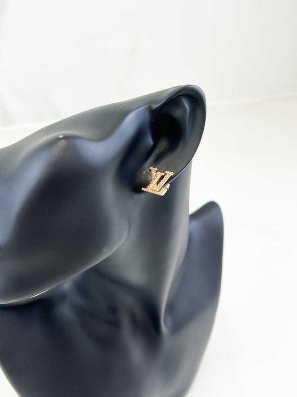 Louis Vuitton Iconic Crystal LV Studs