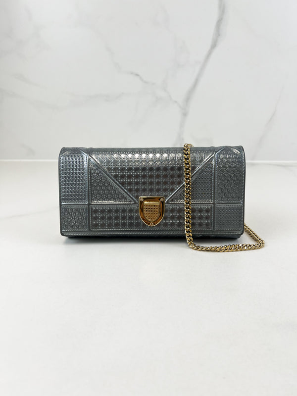 Christian Dior Silver Diorama WOC