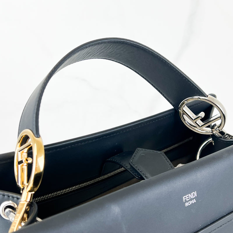 Fendi FF Runaway Leather bag with Long Shoulder Strap