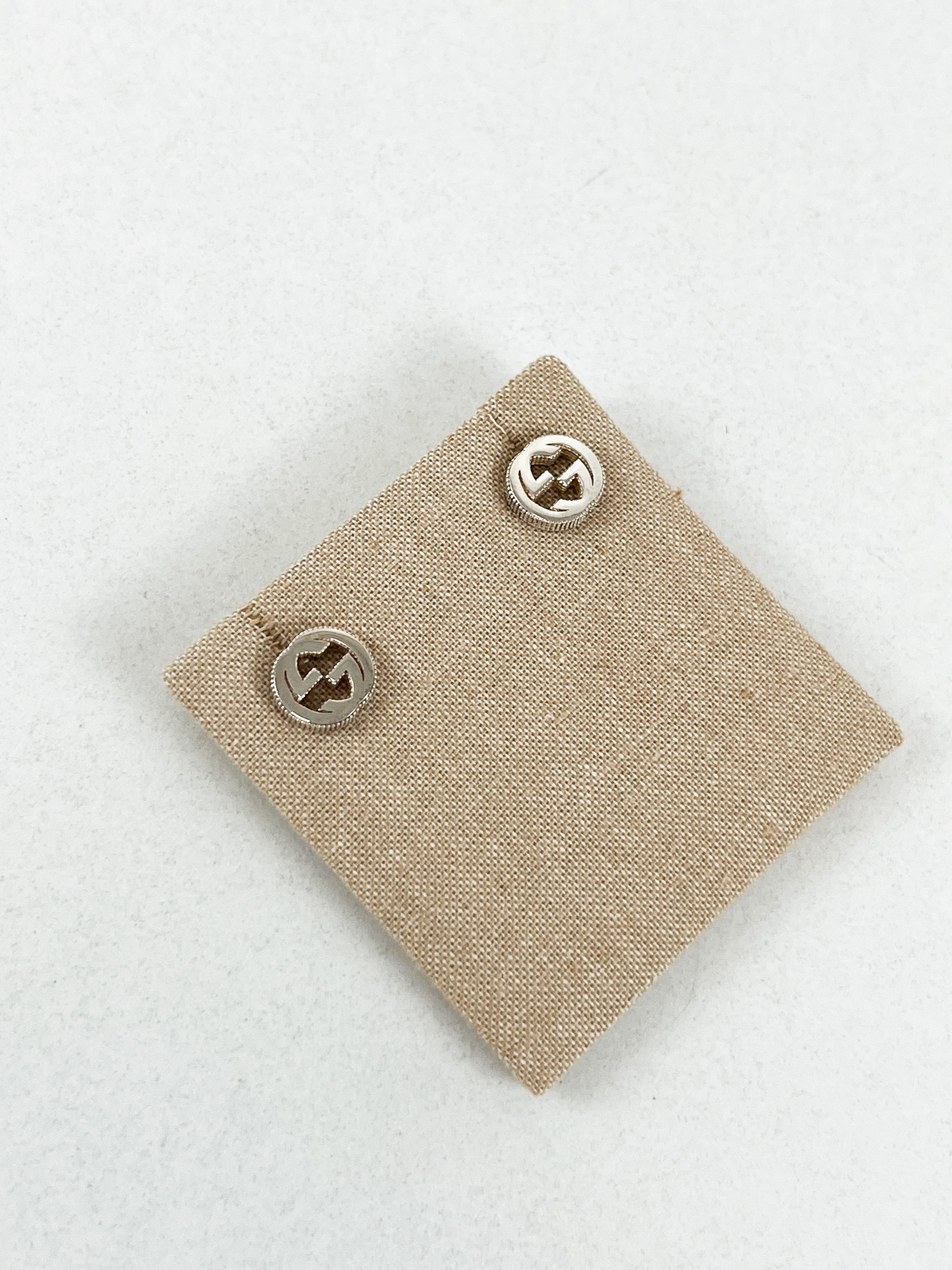 Gucci Interlocking Textured GG Earrings