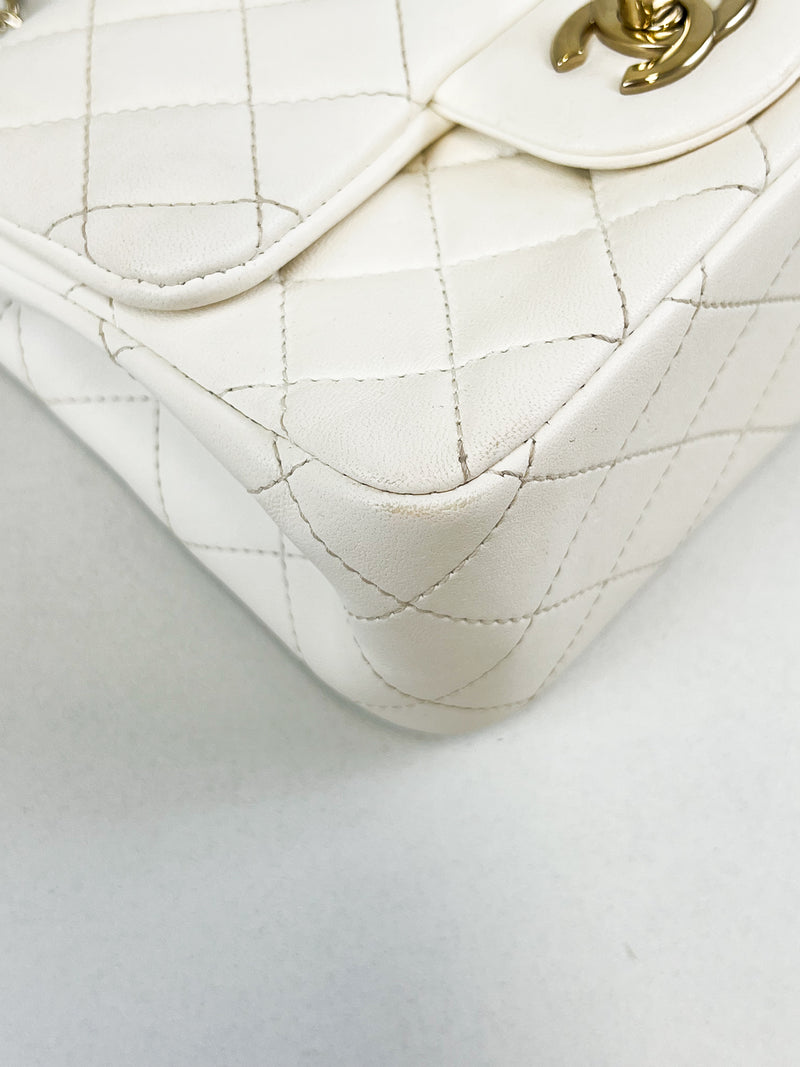 Chanel Mini Square Lambskin Shoulder Bag