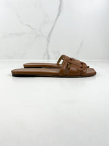 Jimmy Choo Logo Patch Open Sandal Size 37