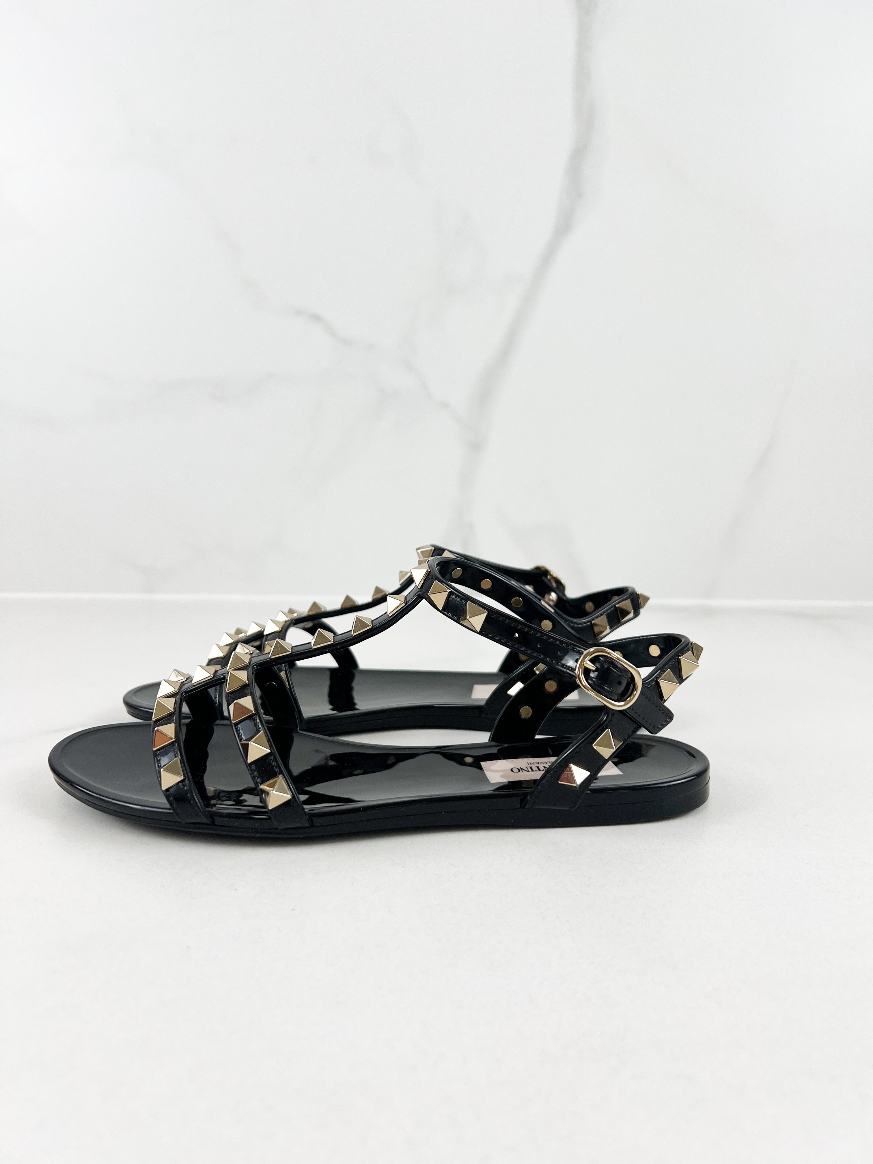 Valentino Jelly Rockstud Sandals Size 35