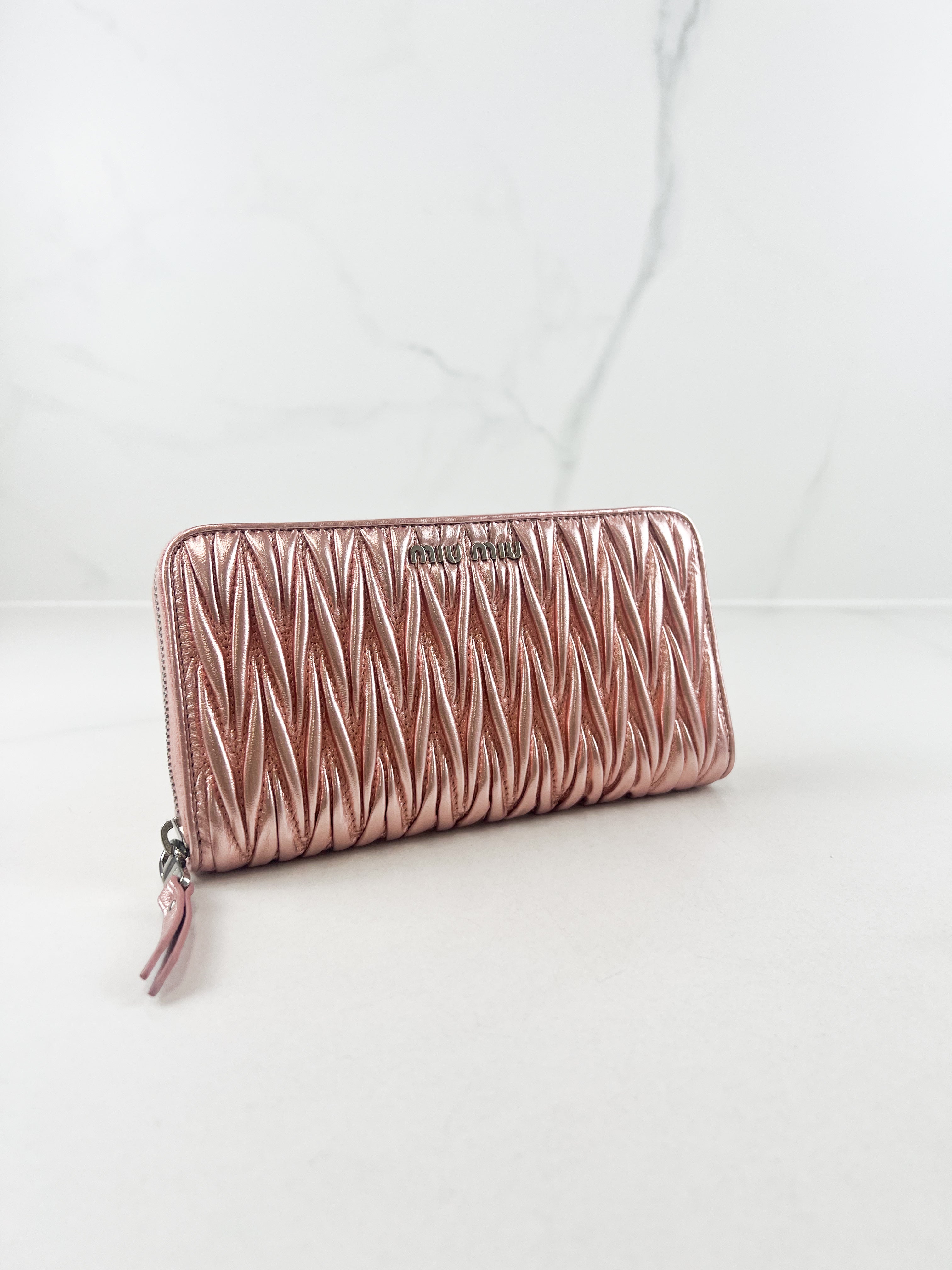 Miu Miu Nappa Matelassé Wallet